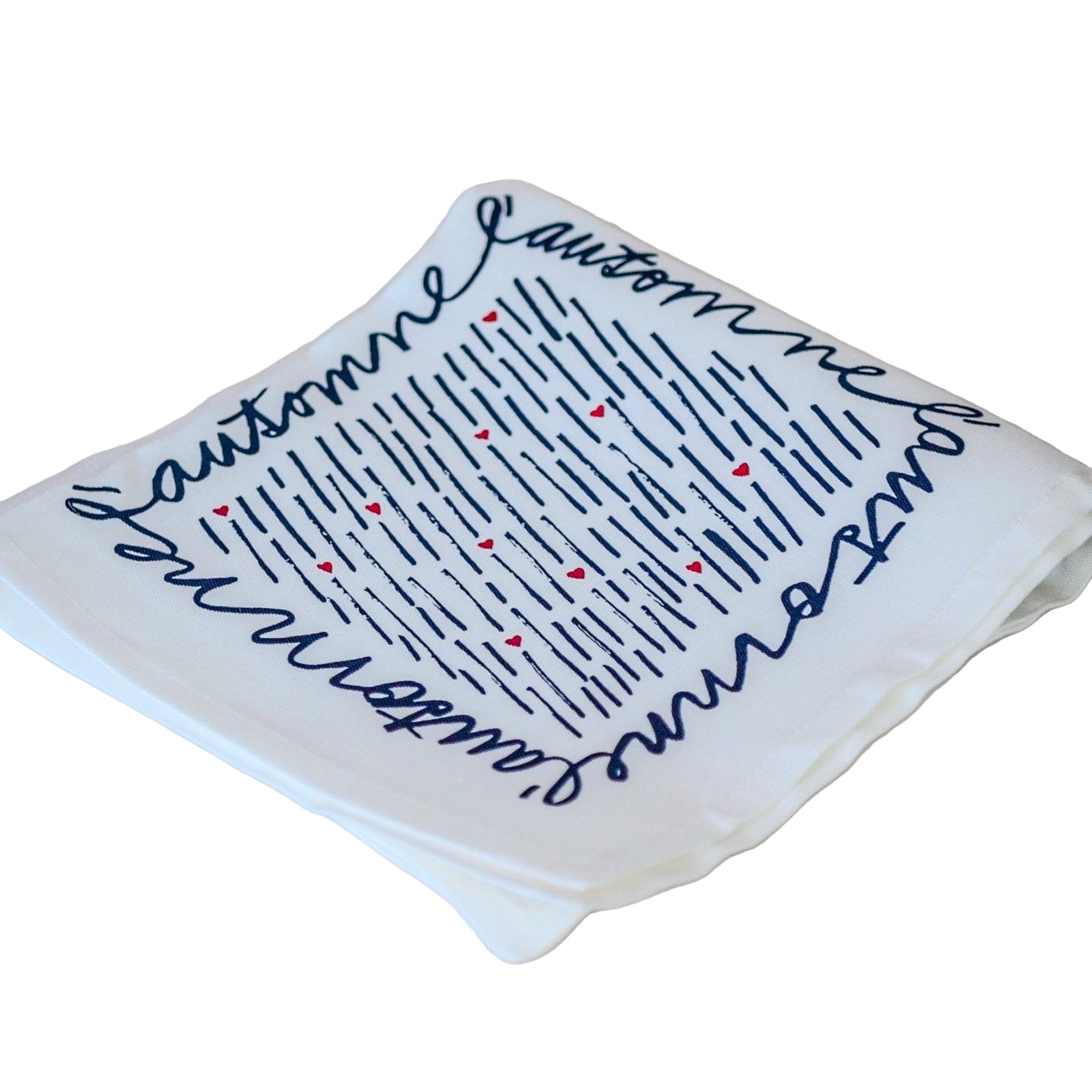 La serviette de table - Linge de table - "Les 4 saisons" de Jana