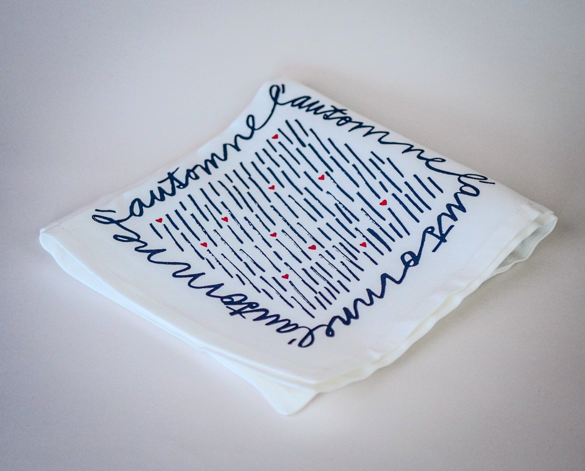 Coffret de 4 serviettes de table - La Serviette de Table - Linge de table - "Les 4 saisons"