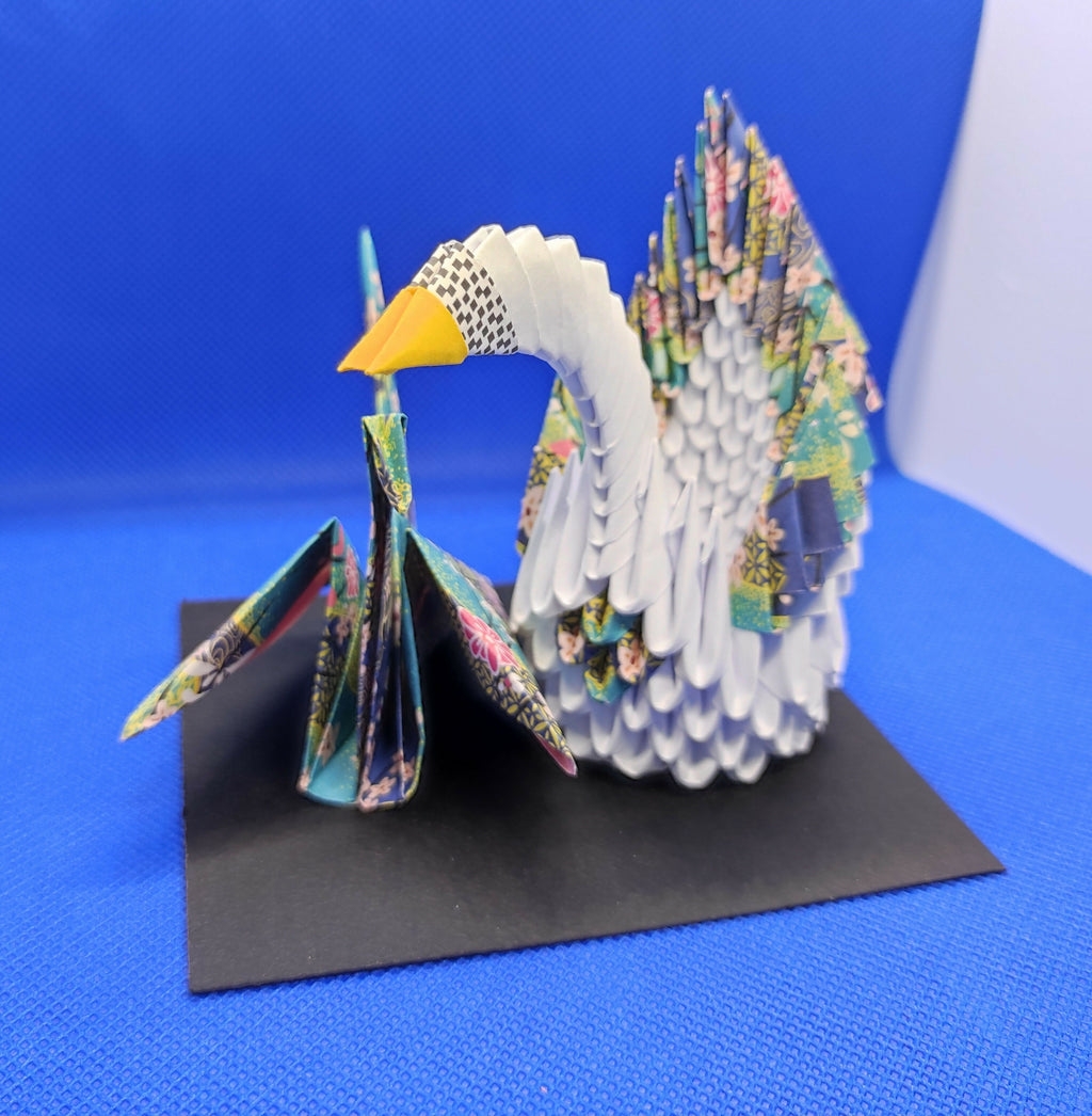 Ensemble origami cygne et grue