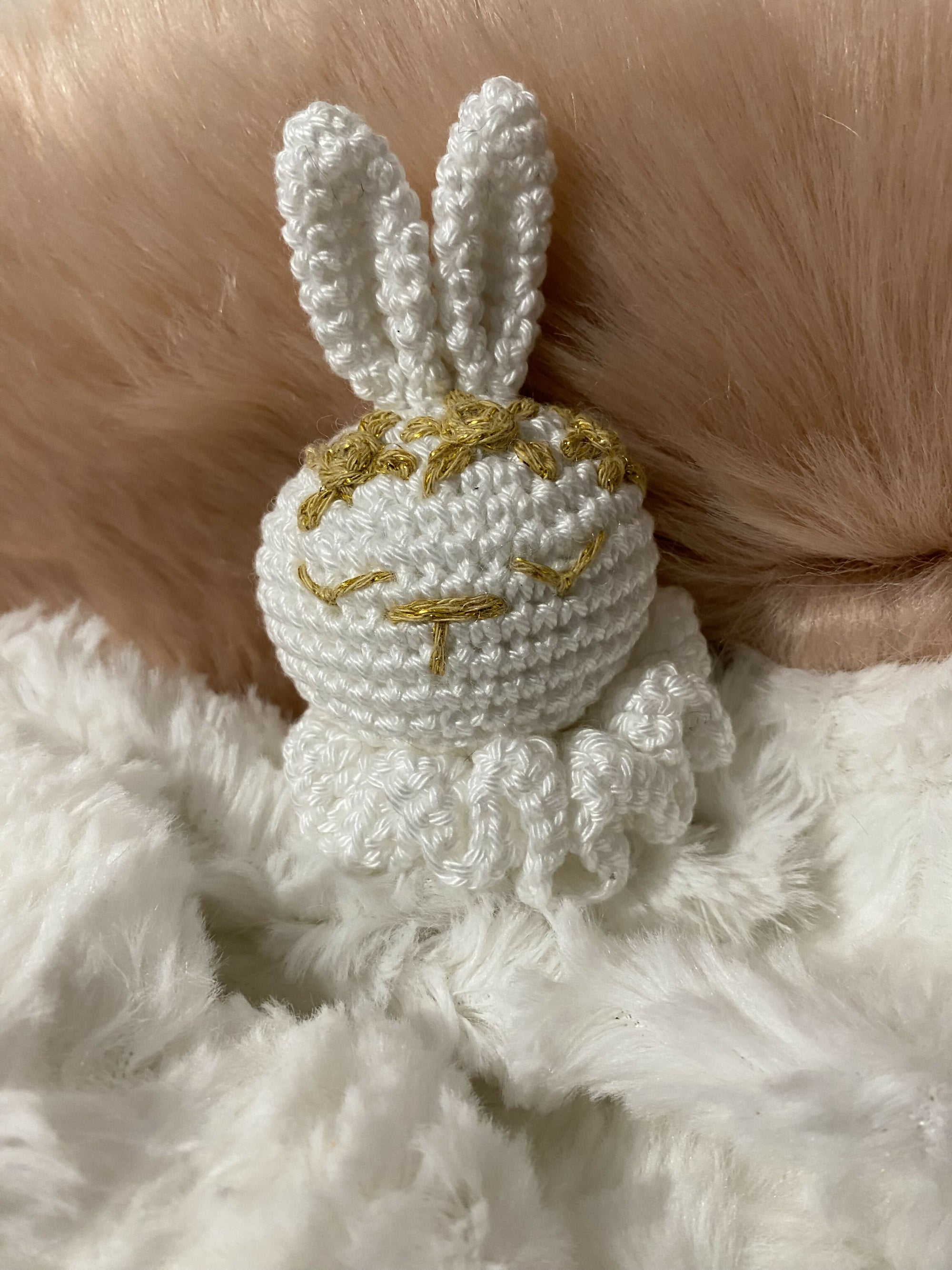 DOUDOU LAPIN BLANC FOURRURE 1