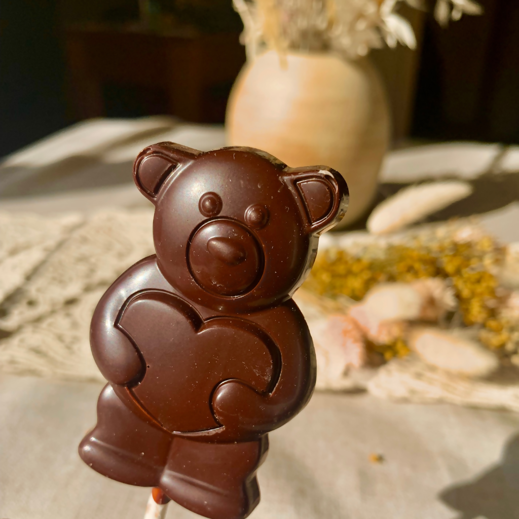 Sucettes en chocolat