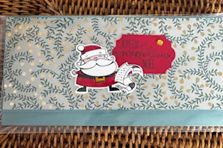 Carte enveloppe NOEL VERT