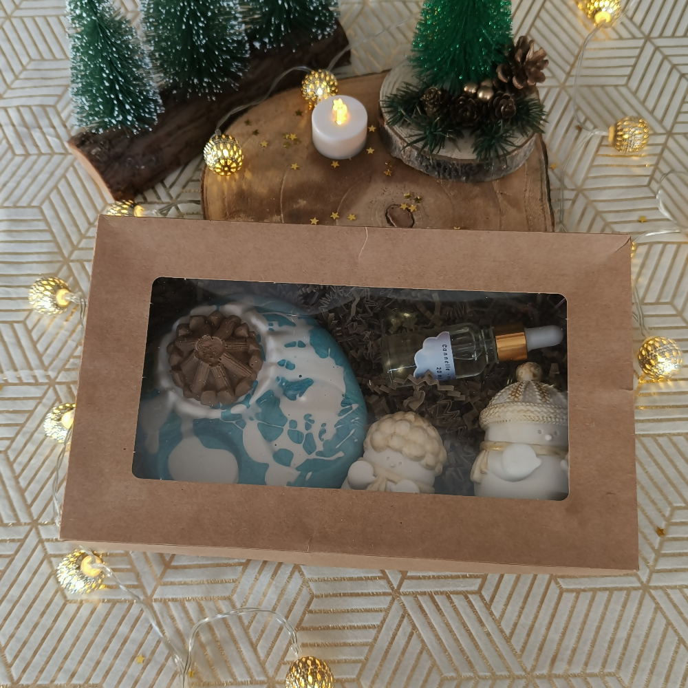 Coffret feu de camp hivernal à parfumer