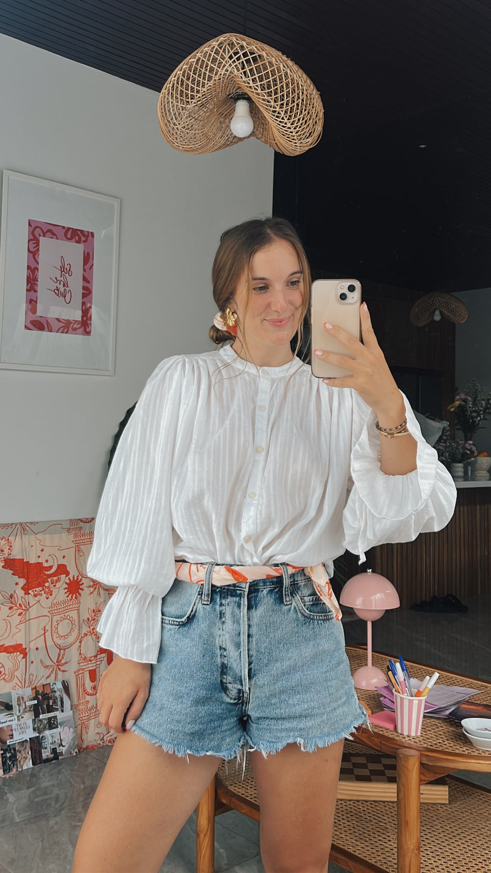 BLOUSE BLANCHE EN COTON ~ MANIS