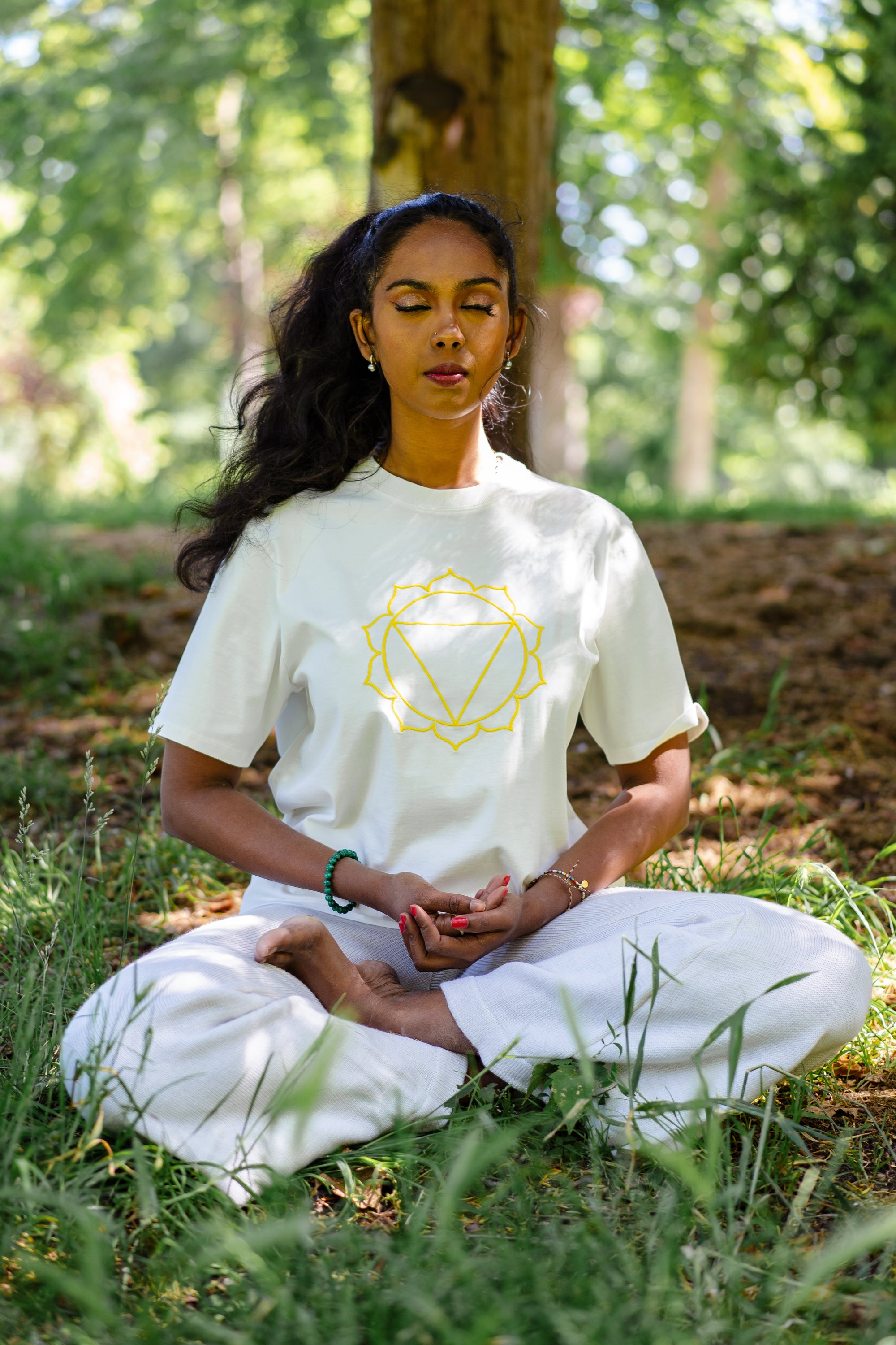 Tee-shirt Unisex Chakra du Plexus Solaire en Coton Bio