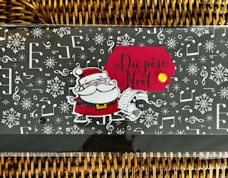 Carte enveloppe NOEL NOIR