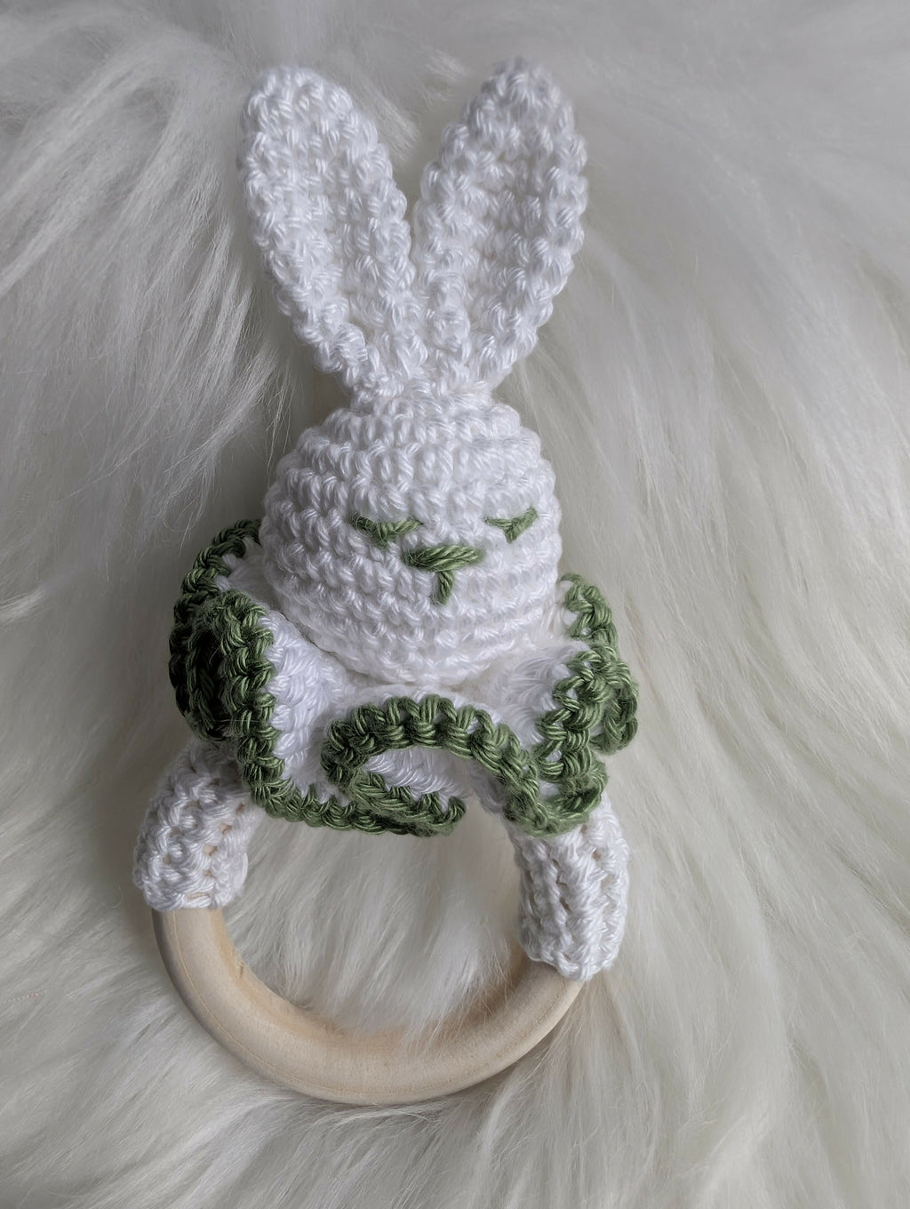 Rabbit baby rattle