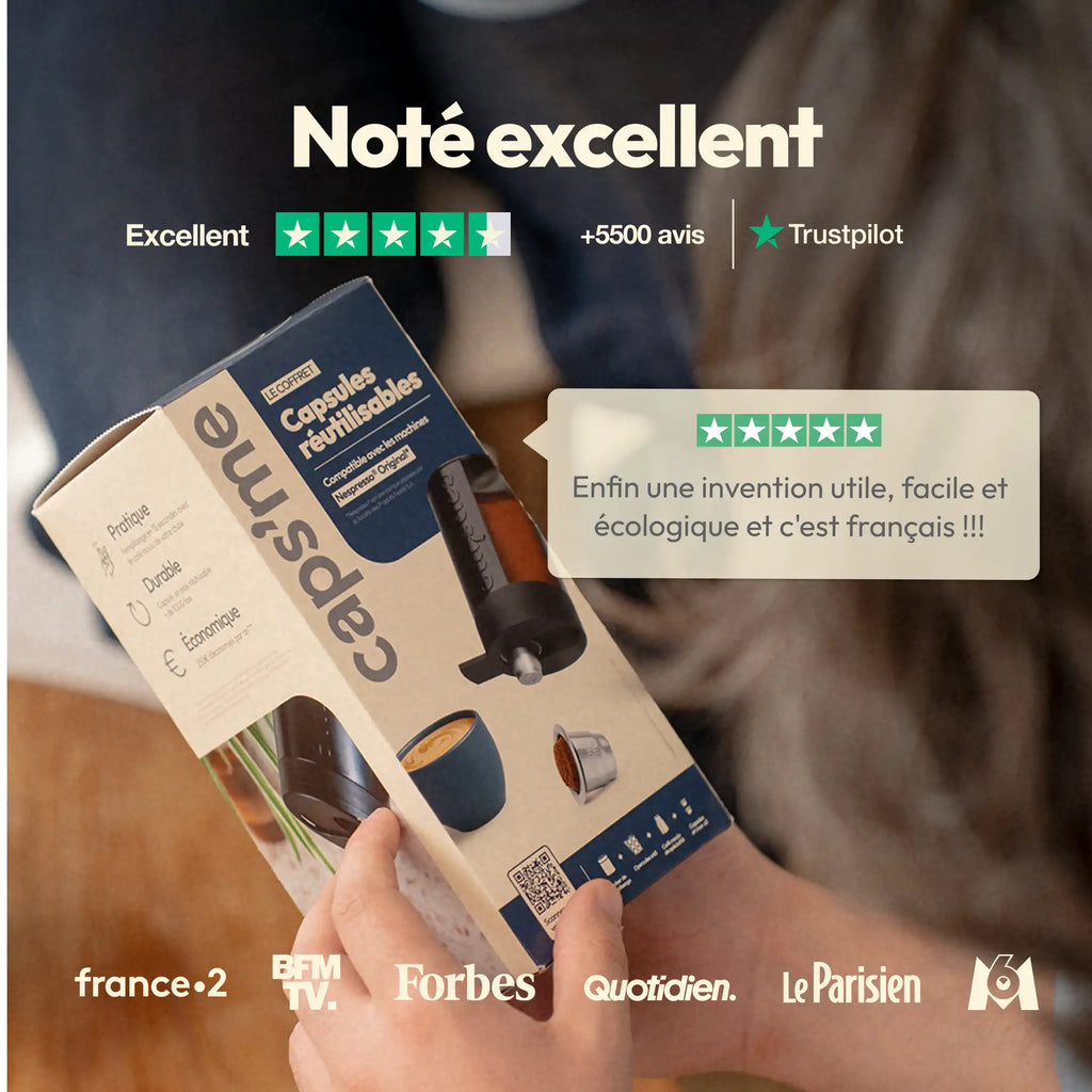Nouveau coffret capsules réutilisables compatibles Nespresso® Original & L'Or Barista®*