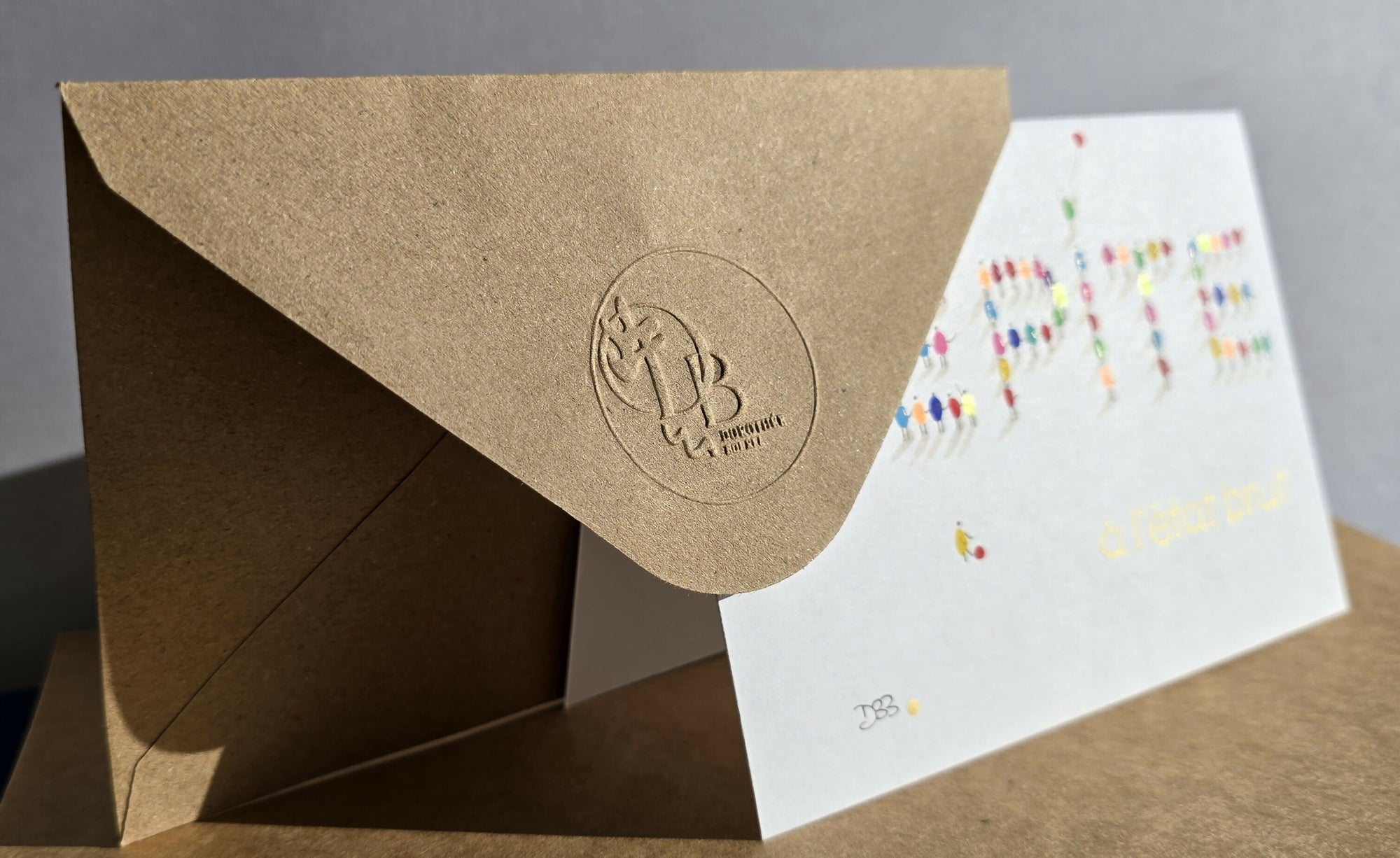 Carte Mots doux + Enveloppe Craft