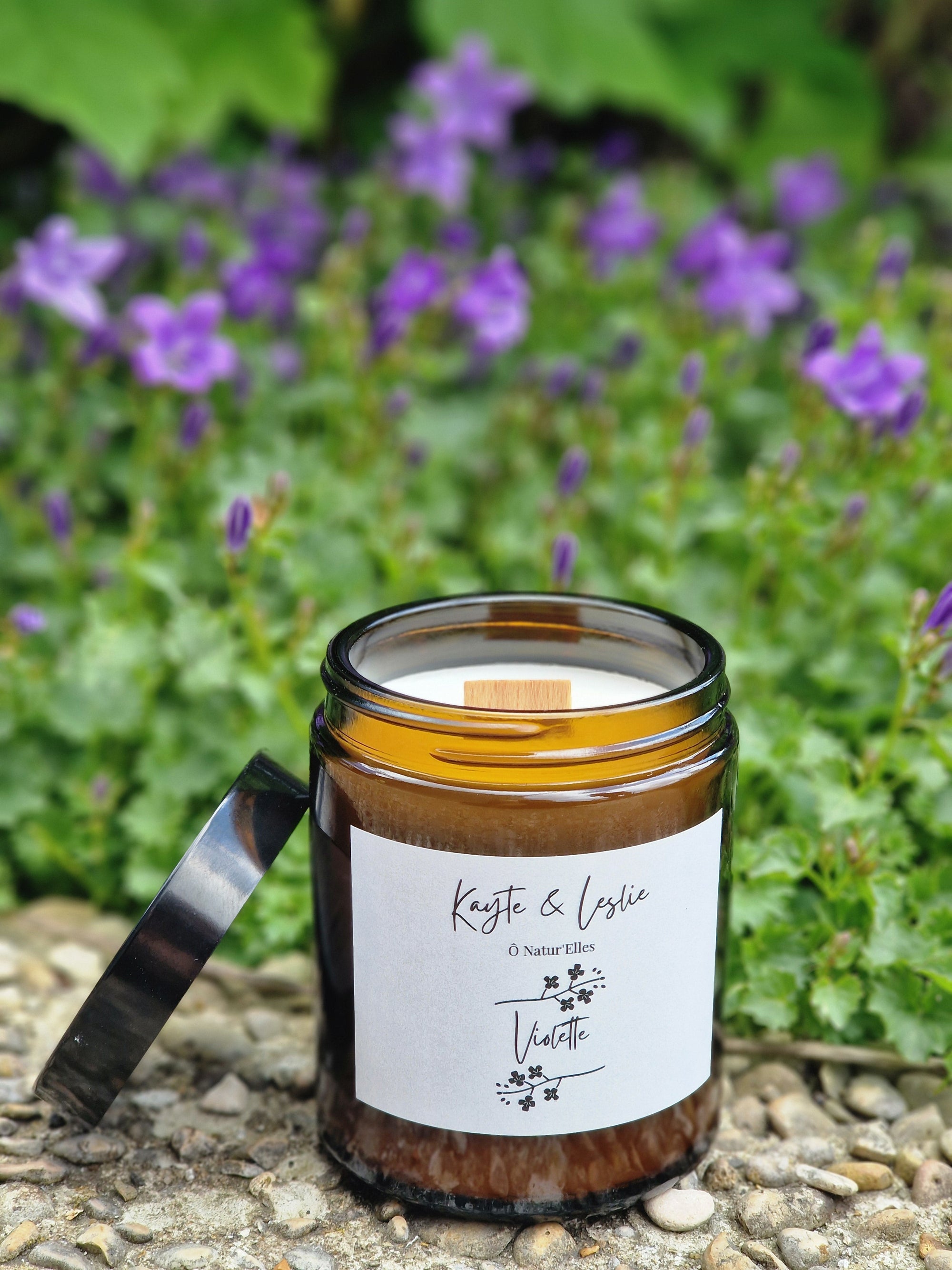 Bougie parfumée végétale "VIOLETTE"