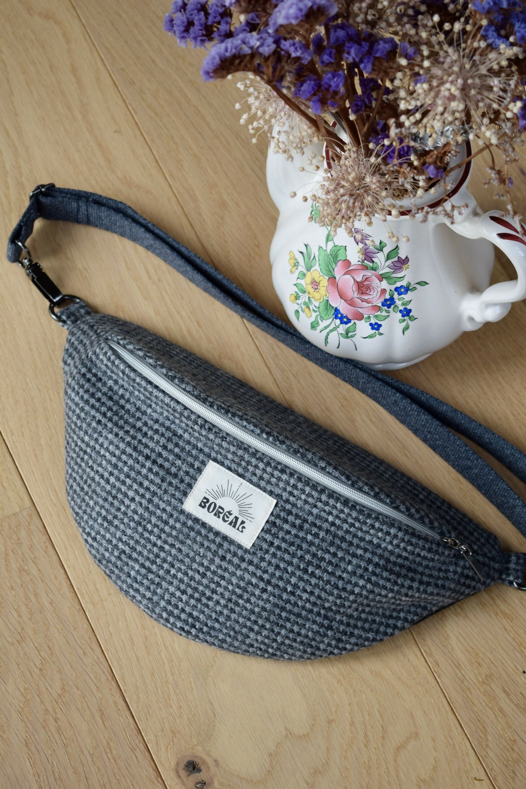 banane-noir-blanc-coton-laine-pied-poule-chic-ethique-artisanale-fait-main-tendance-upcycling