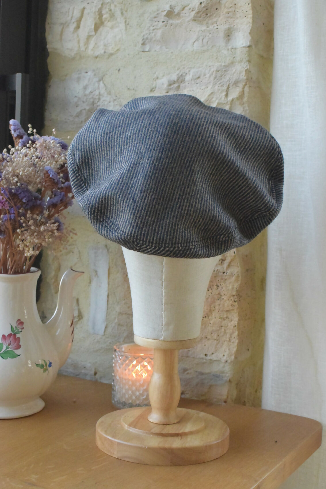 beret-laine-marron-noir-rayure-chic-ethique-artisanale-fait-main-tendance-upcycling-3