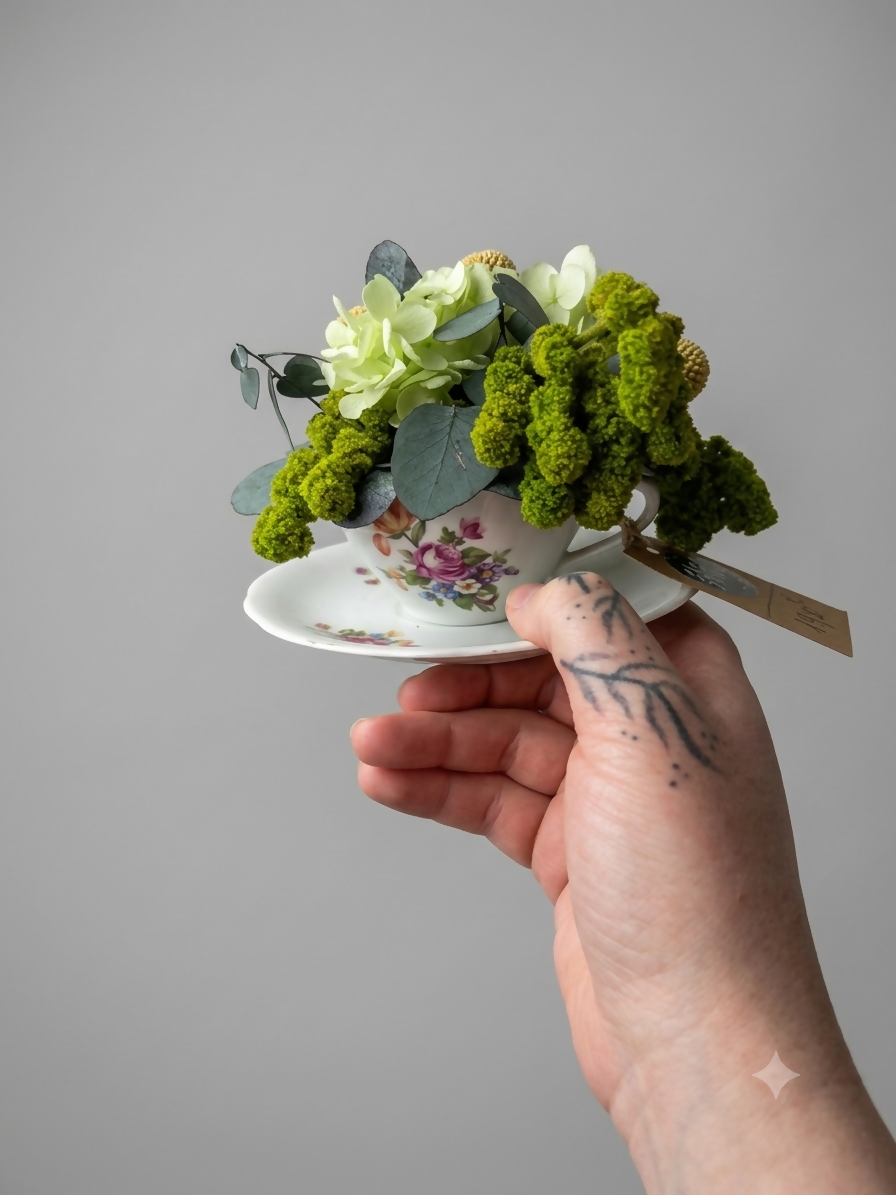 Les tasse Fleurie Vintage