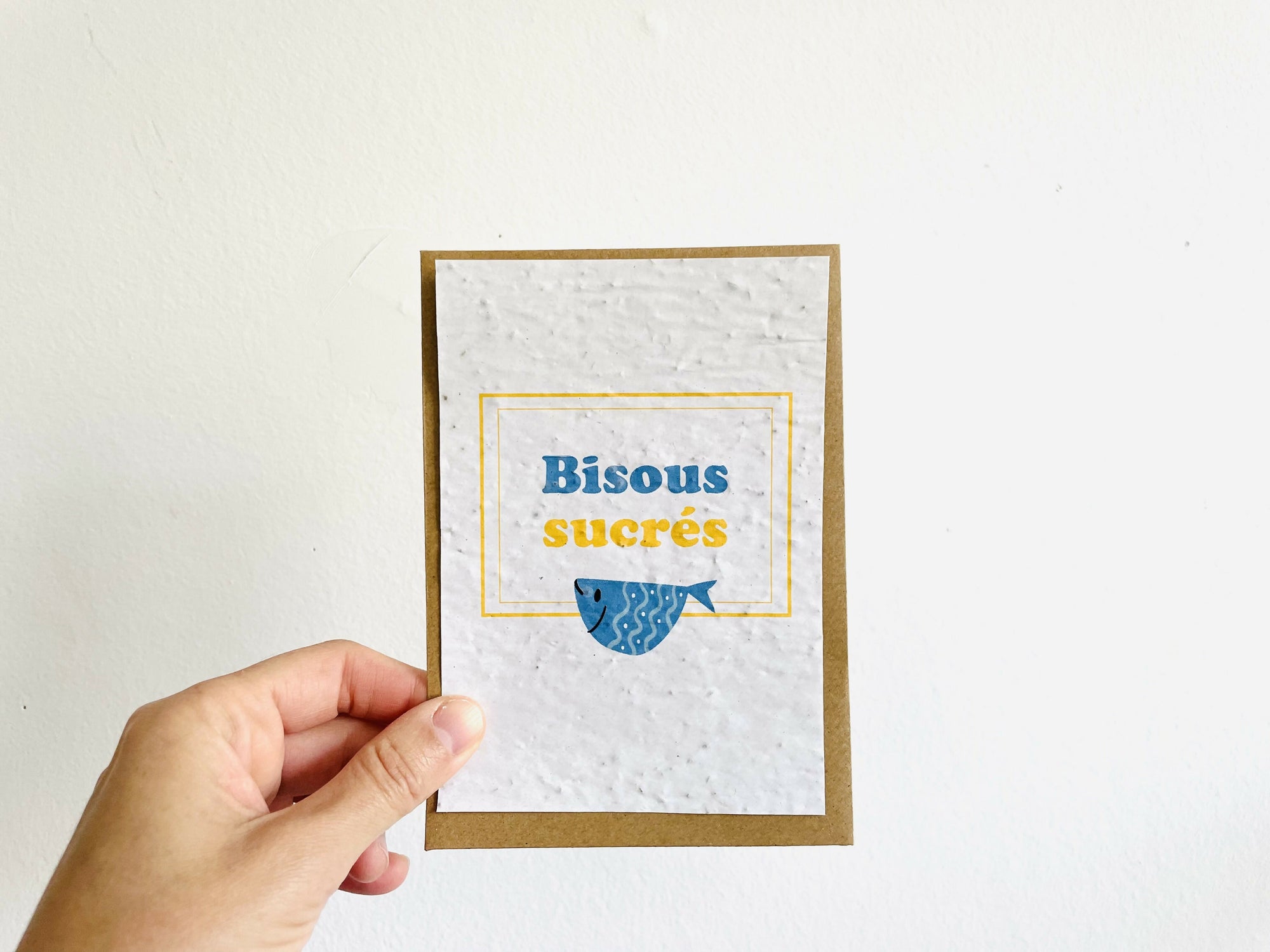 Carte à planter bisous sucrés