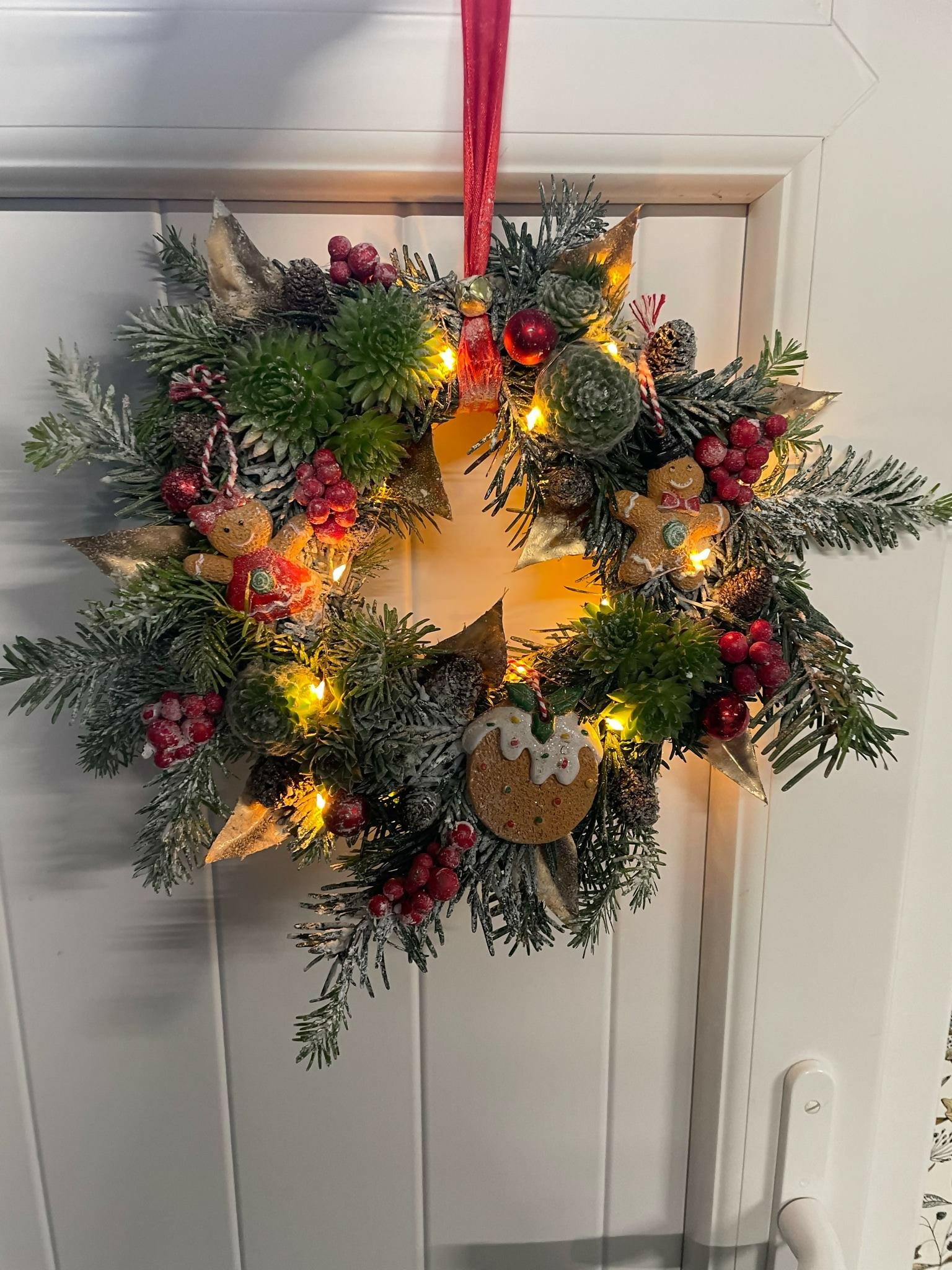 Couronne de Noël 25 cm de diamètre