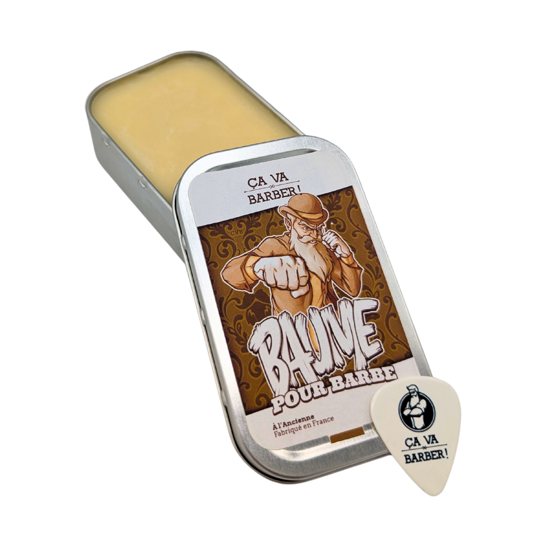 Baume à barbe - Senteur Cuir - à l'ancienne