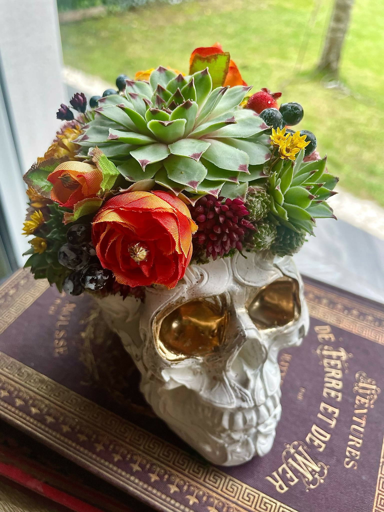 Tête de mort blanche