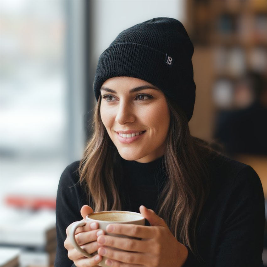 Bonnet Noir Marin - Blanc Bonnet