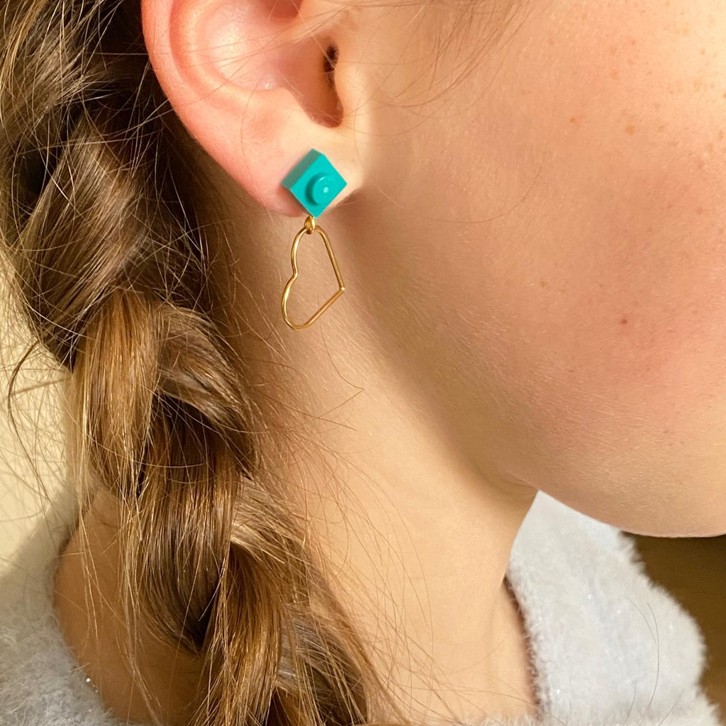 Boucles d'oreilles coeur - Les Amoureuses