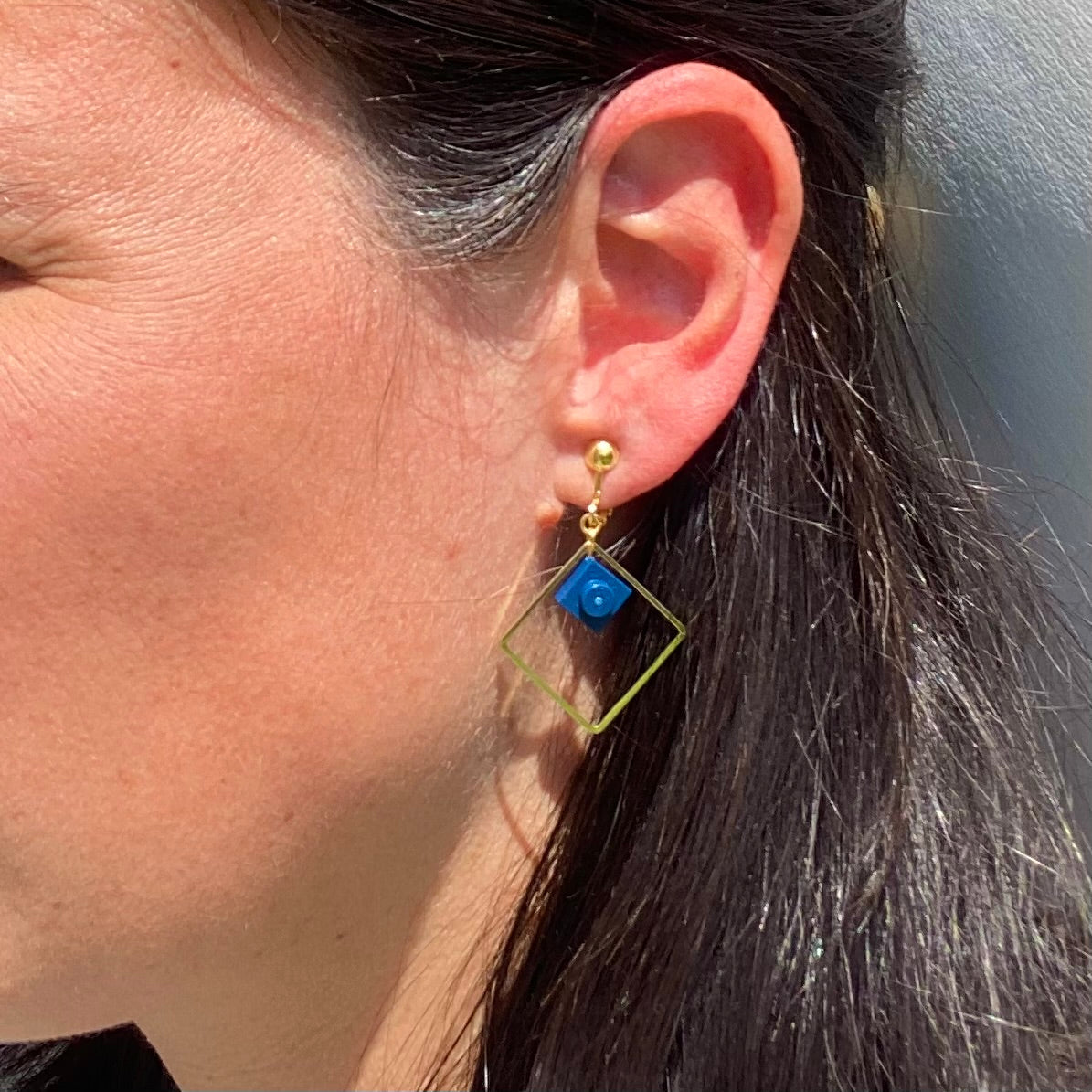 Boucles d'oreilles clips pendantes - Les Charmeuses
