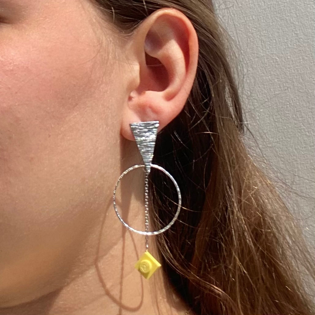 Silver ethnic earrings - Les Voyageuses