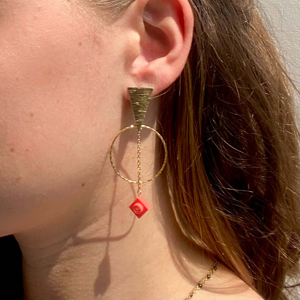 Golden ethnic earrings - Les Voyageuses