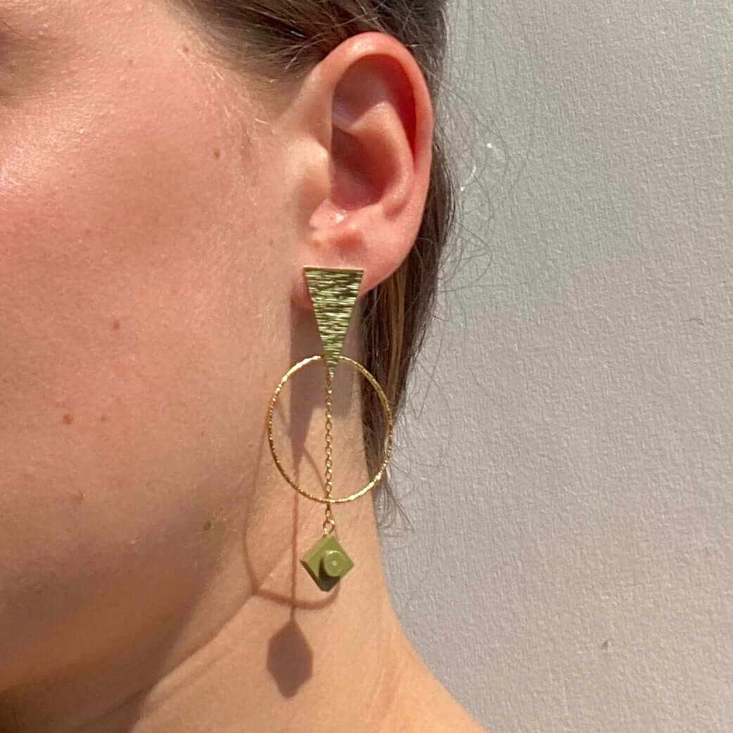 Golden ethnic earrings - Les Voyageuses