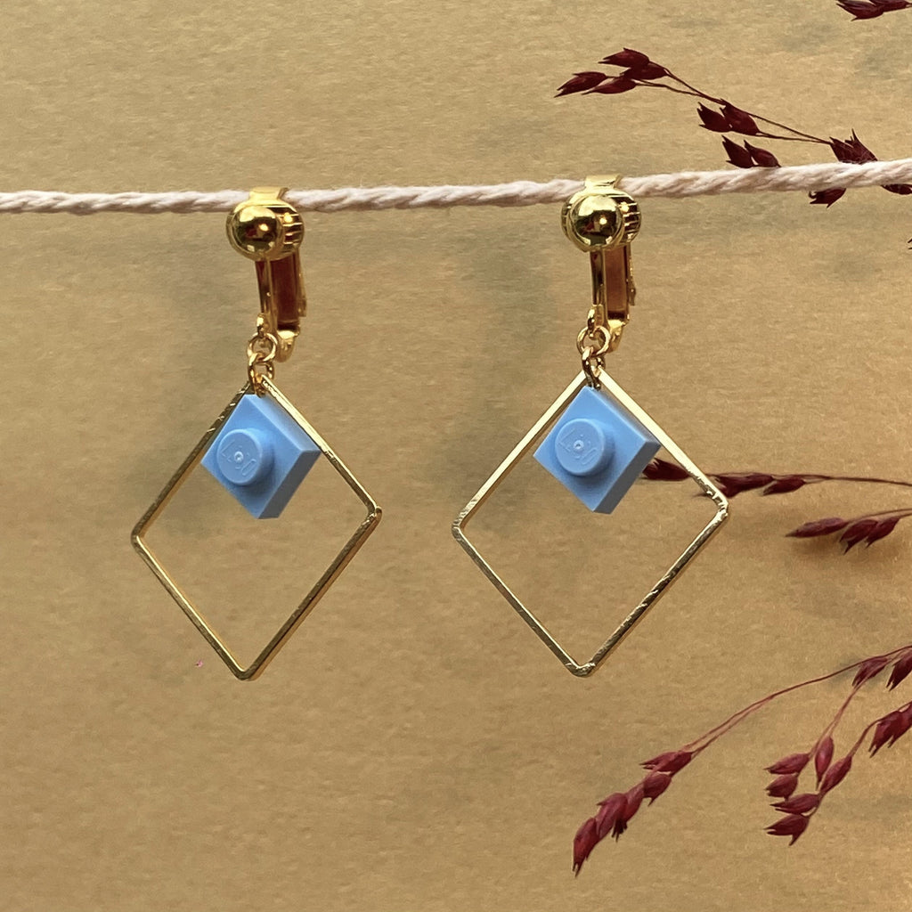 Boucles d'oreilles clips pendantes - Les Charmeuses