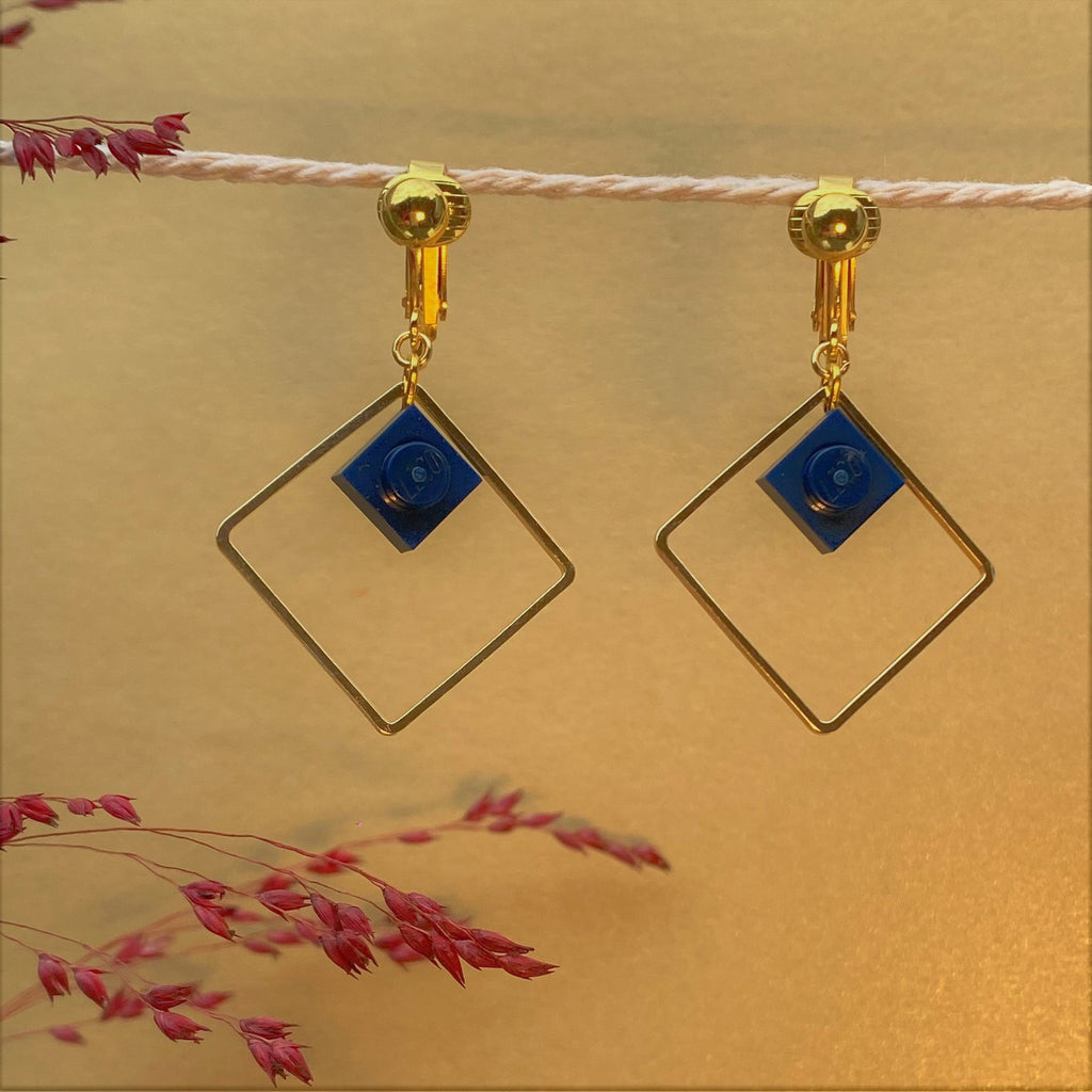 Boucles d'oreilles clips pendantes - Les Charmeuses