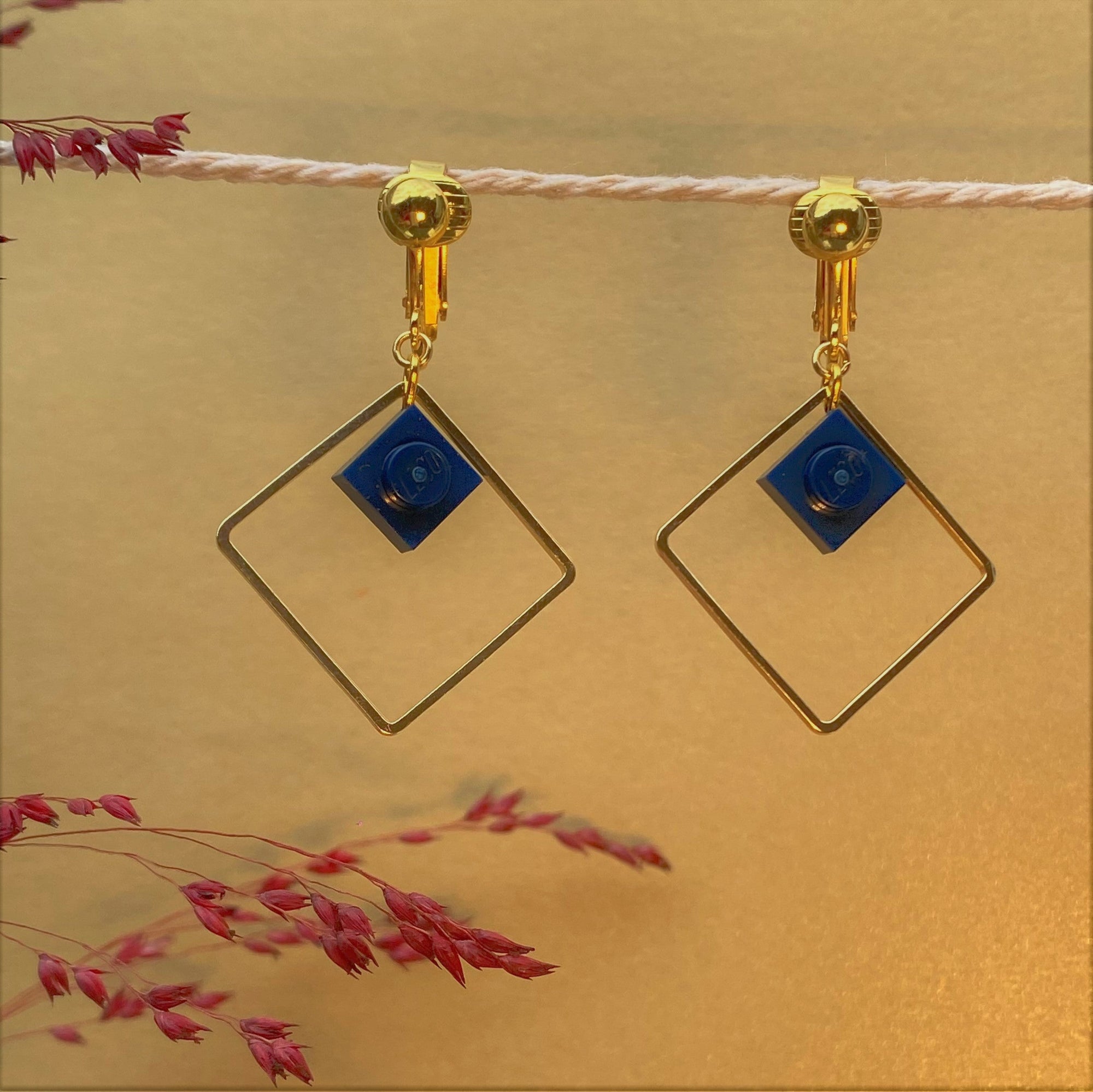 Boucles d'oreilles clips pendantes - Les Charmeuses