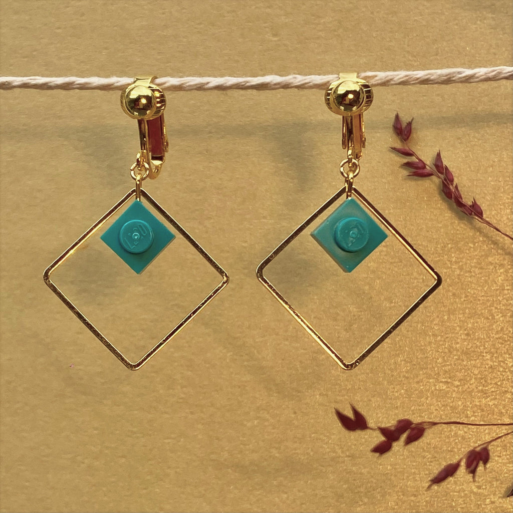 Boucles d'oreilles clips pendantes - Les Charmeuses