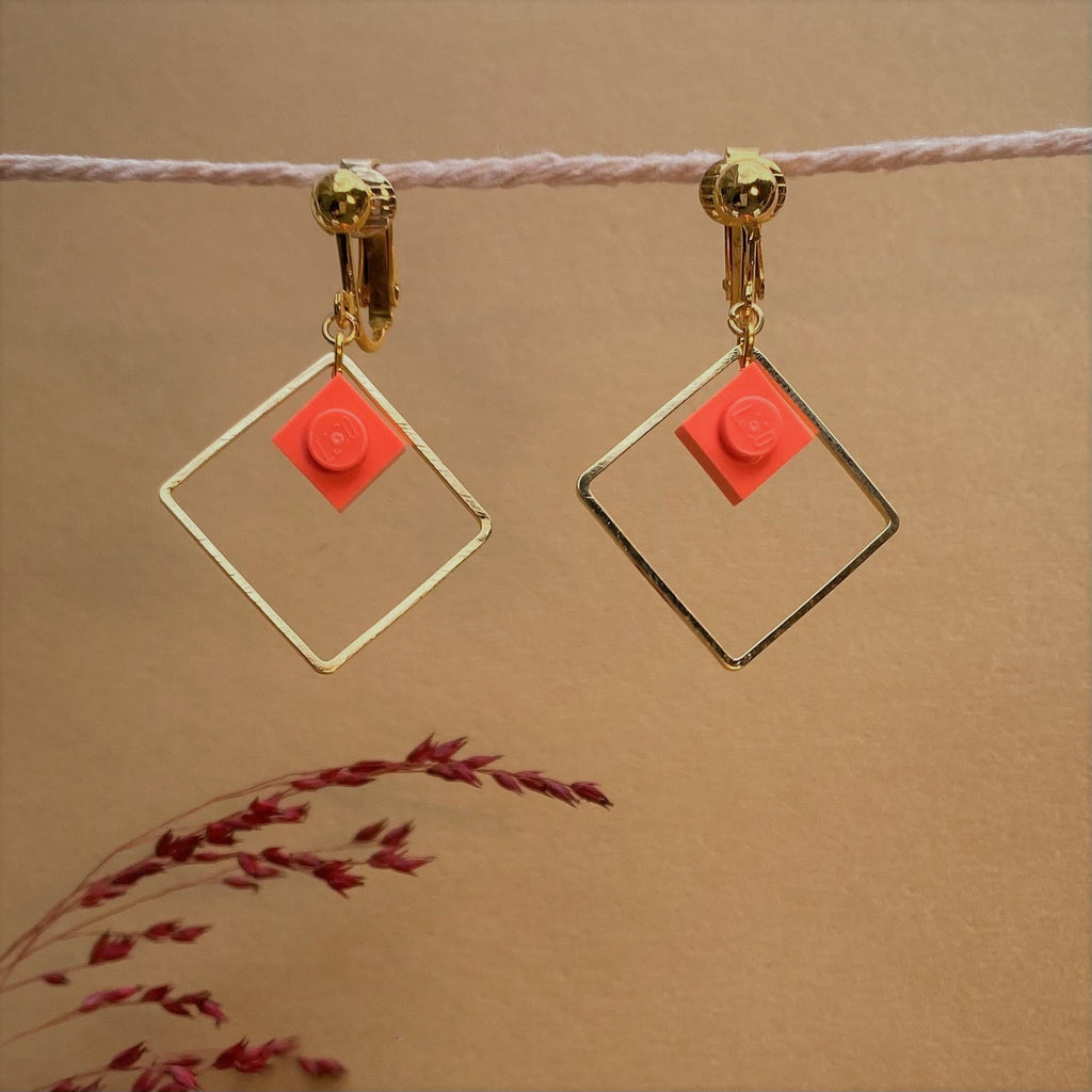 Boucles d'oreilles clips pendantes - Les Charmeuses