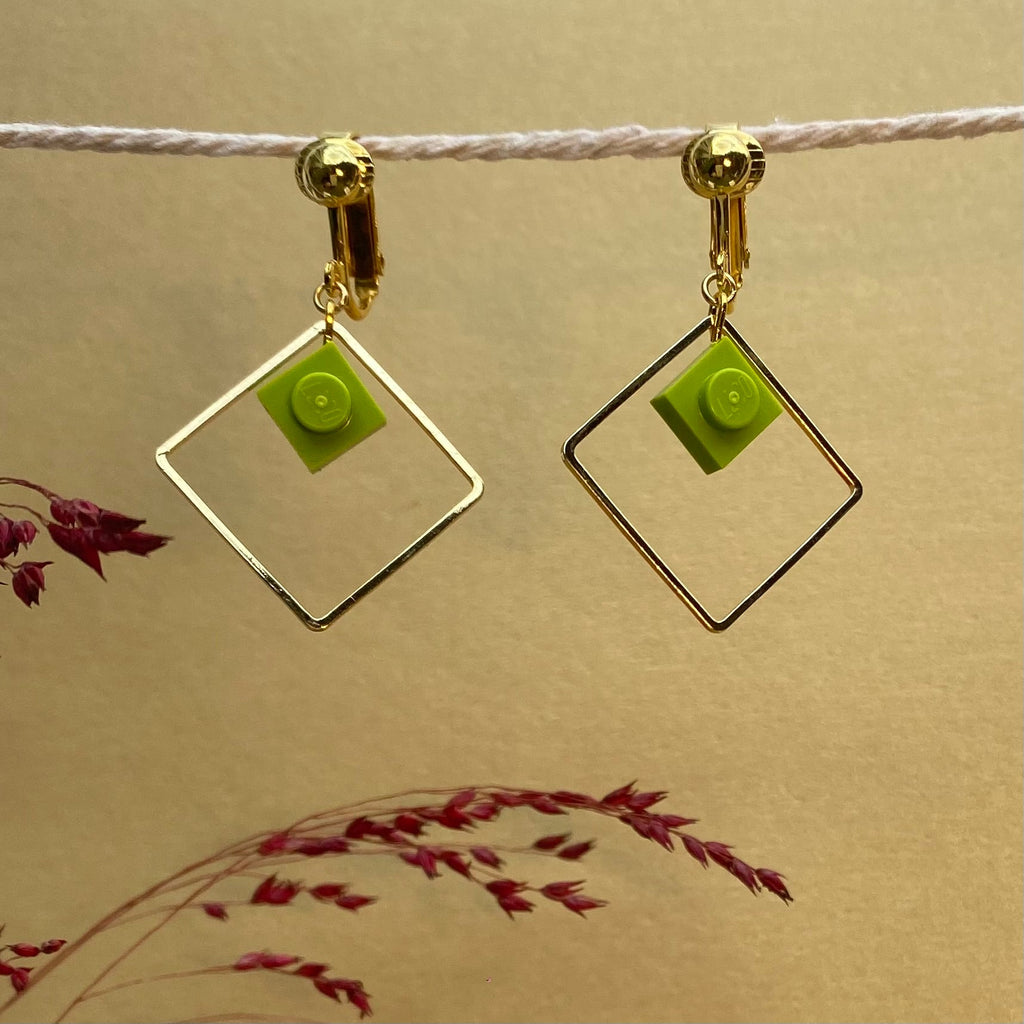 Boucles d'oreilles clips pendantes - Les Charmeuses