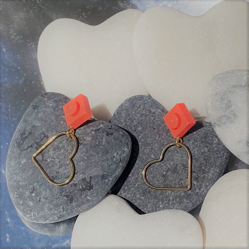 Boucles d'oreilles coeur - Les Amoureuses