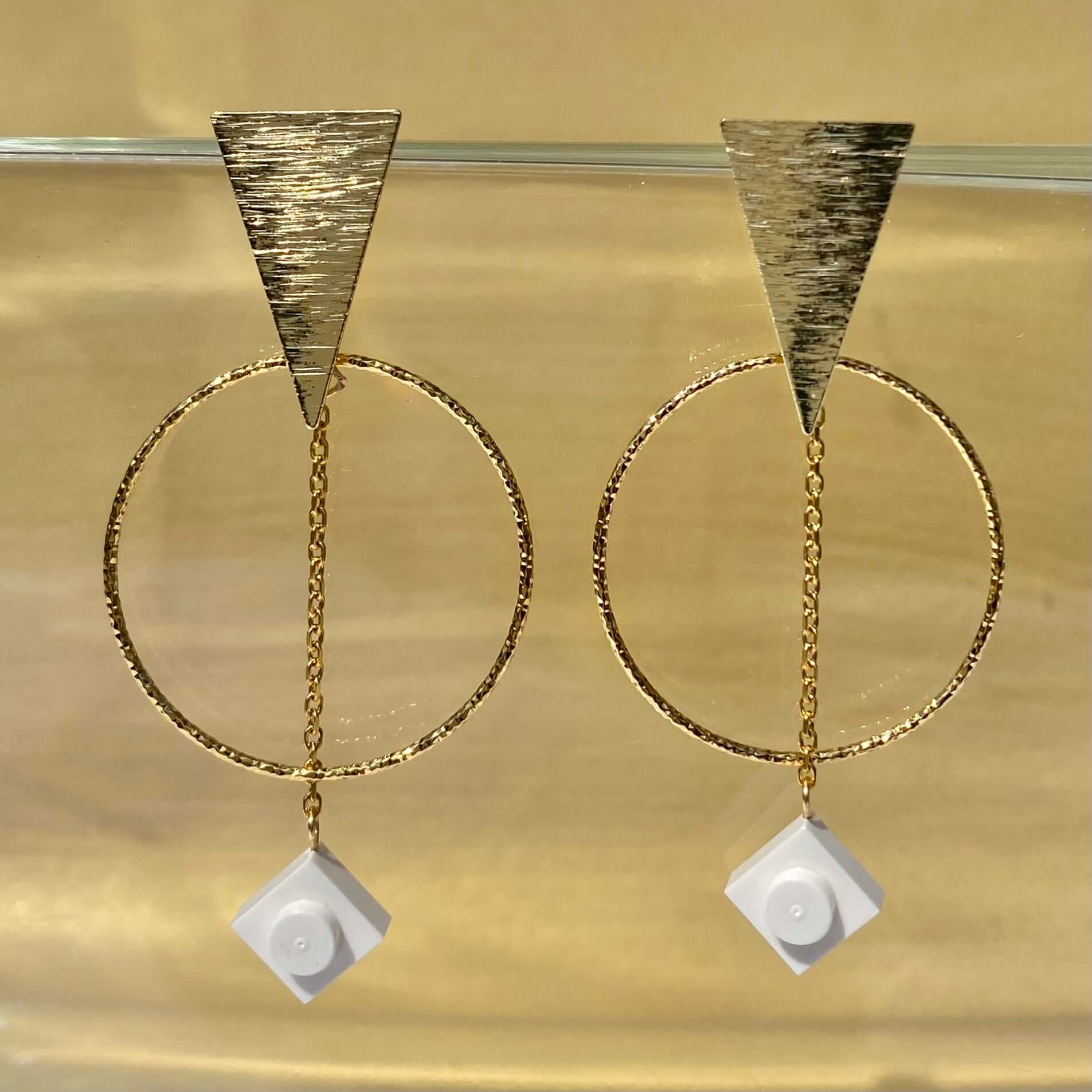 Golden ethnic earrings - Les Voyageuses