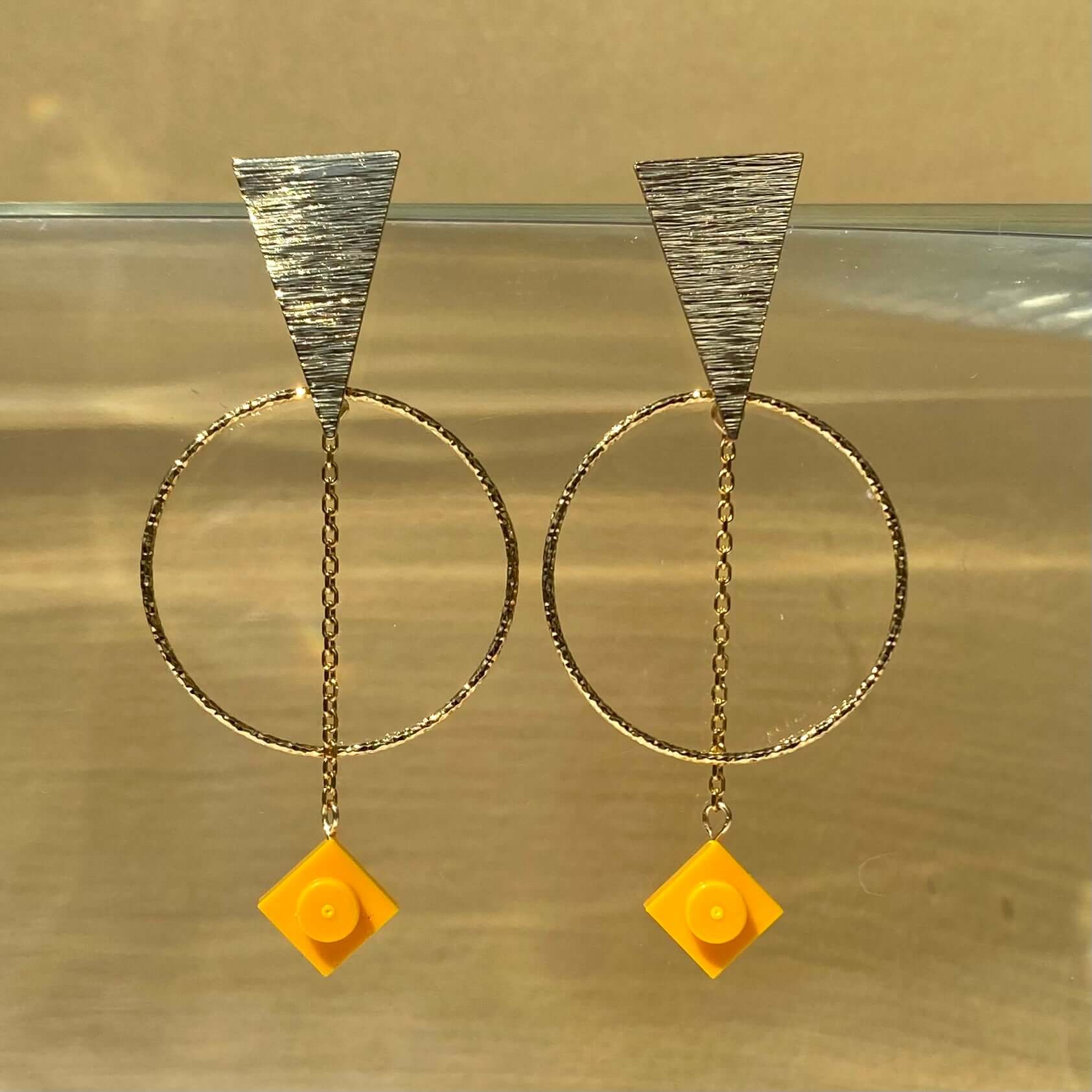 Golden ethnic earrings - Les Voyageuses