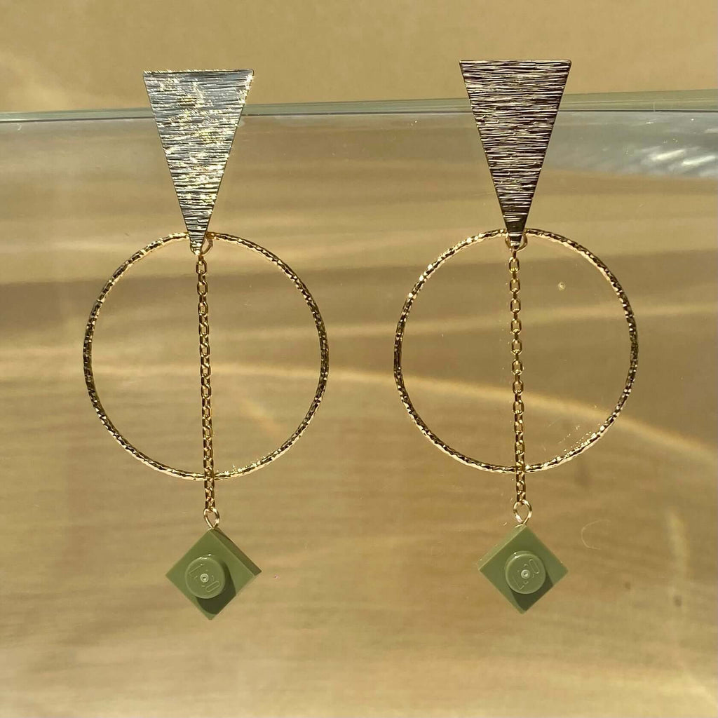 Boucles d'oreilles ethniques dorées - Les Voyageuses