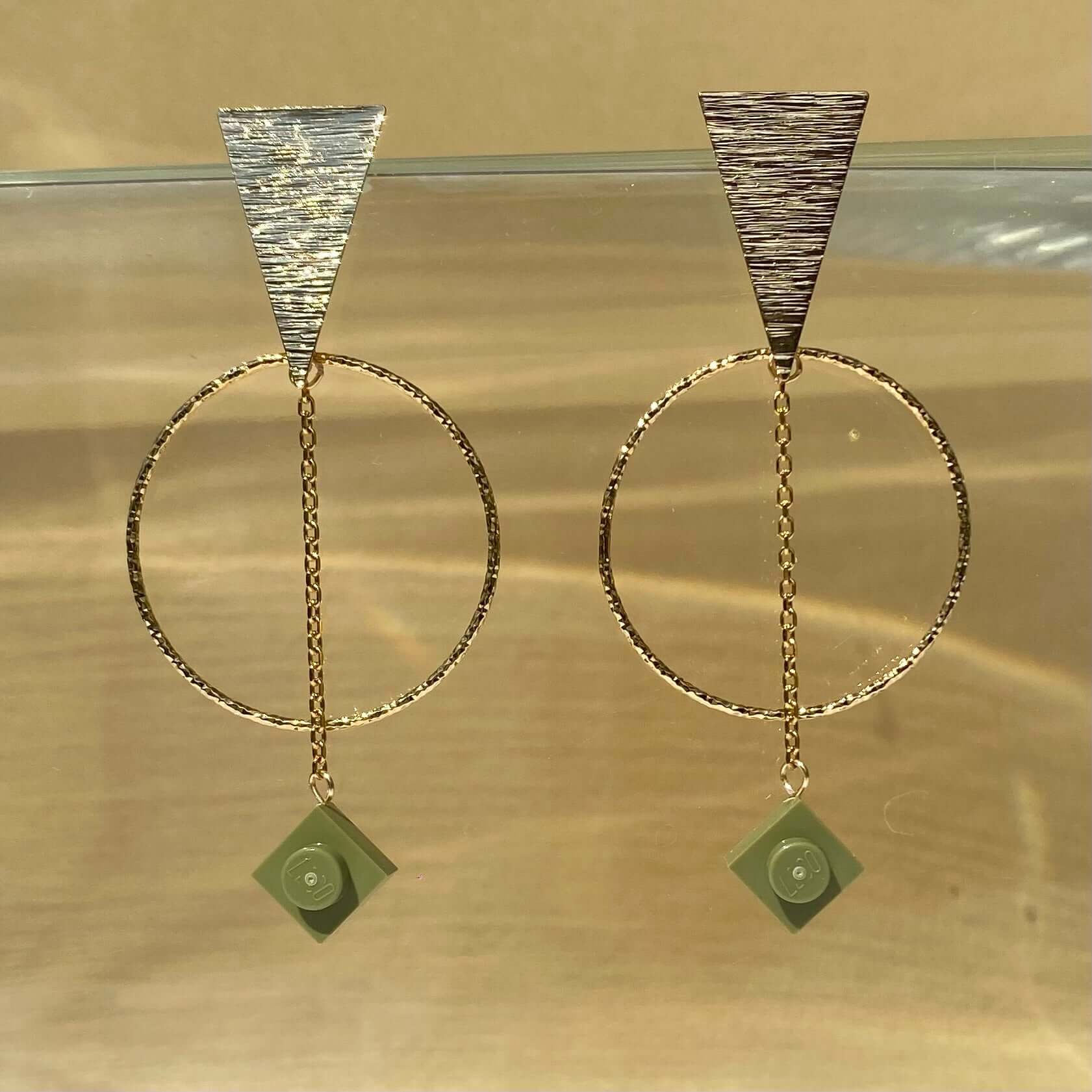 Boucles d'oreilles ethniques dorées - Les Voyageuses