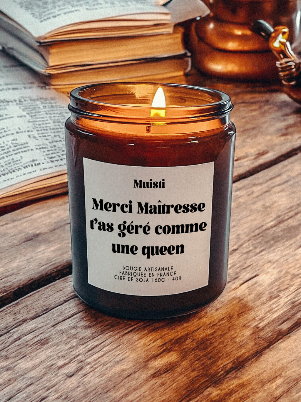 Bougie à message - Merci maitresse, t'as géré comme une queen