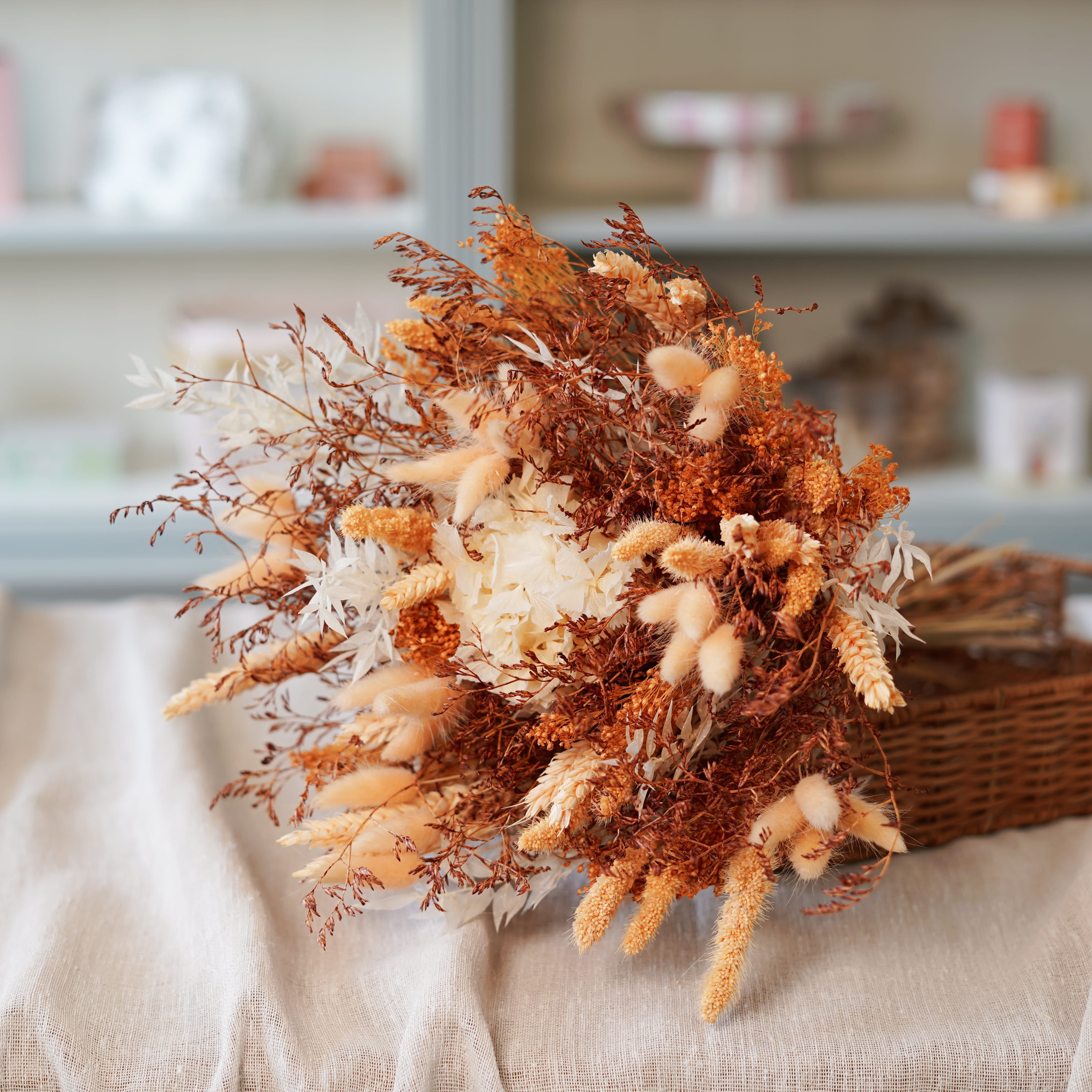 Bouquet Basile en fleurs séchées et stabilisées - Flowrette