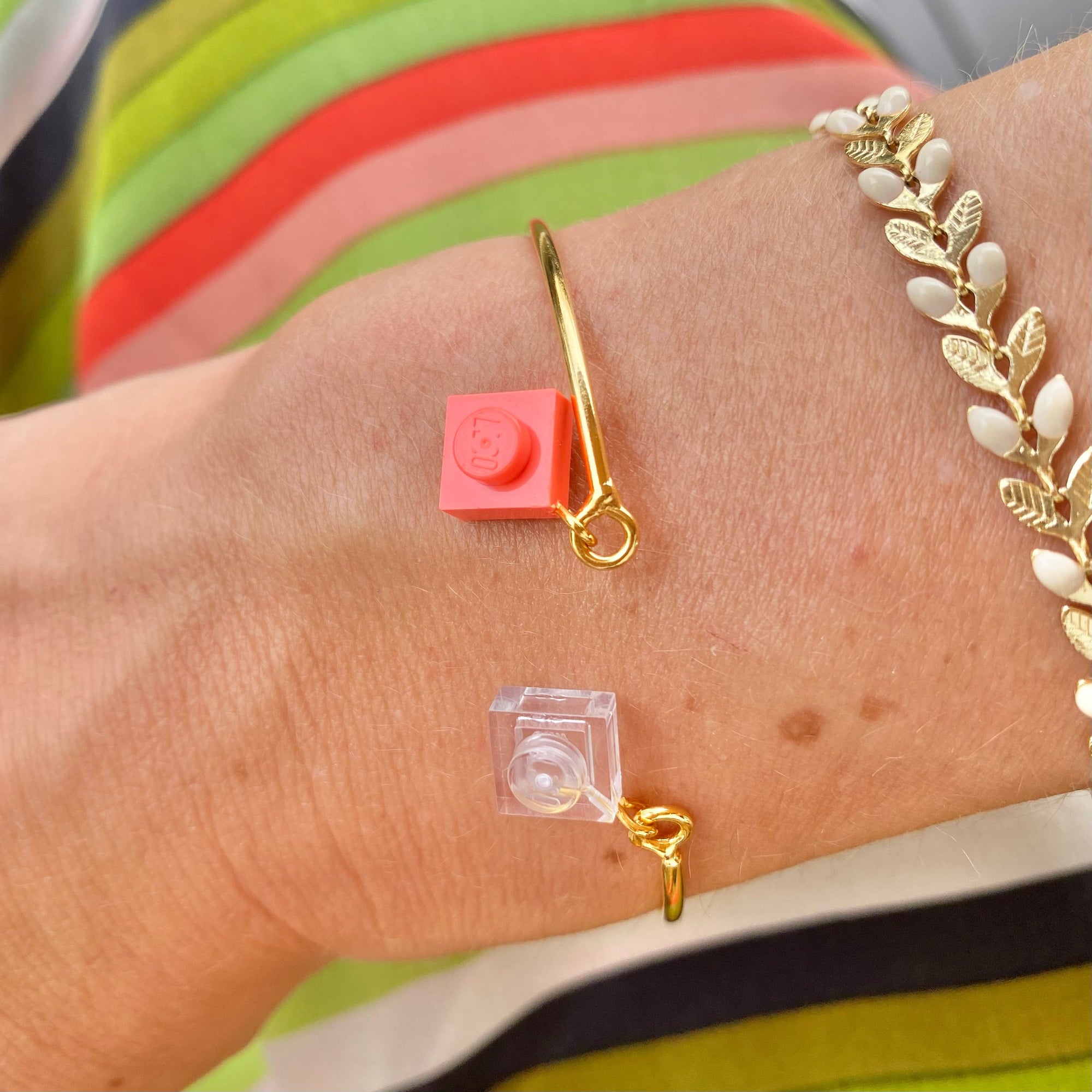 Bracelet jonc ouvert doré - Les Rockeuses