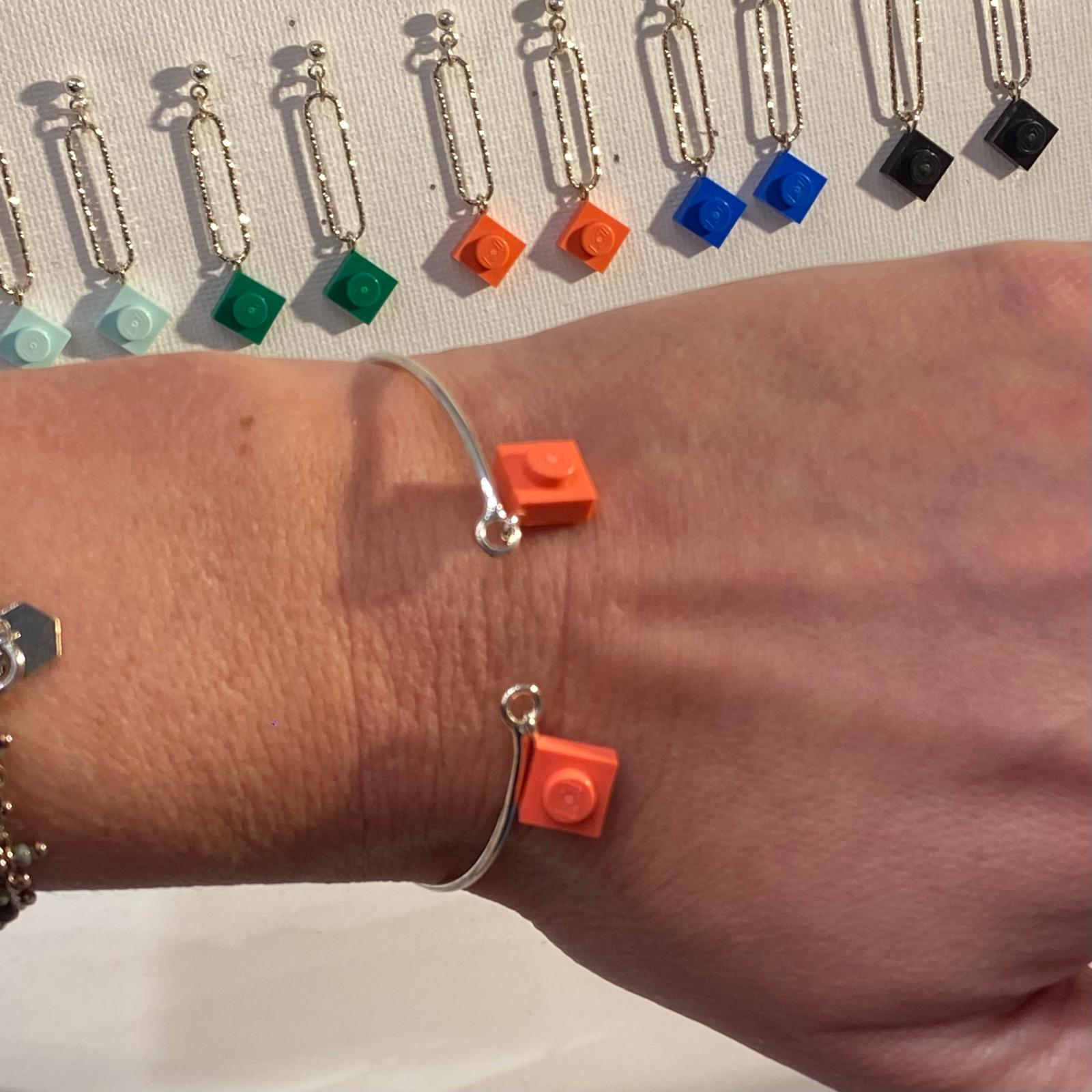 Bracelet jonc argenté - Les Rockeuses