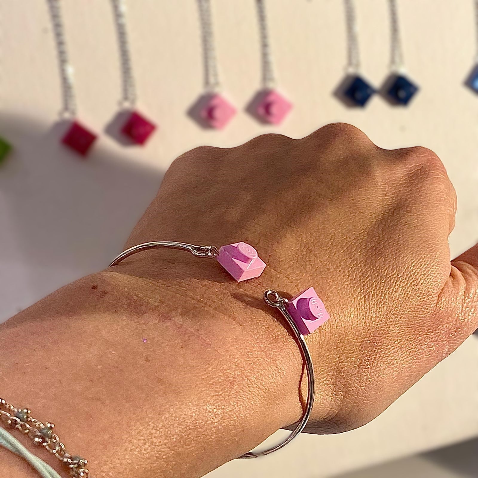 Bracelet jonc argenté - Les Rockeuses