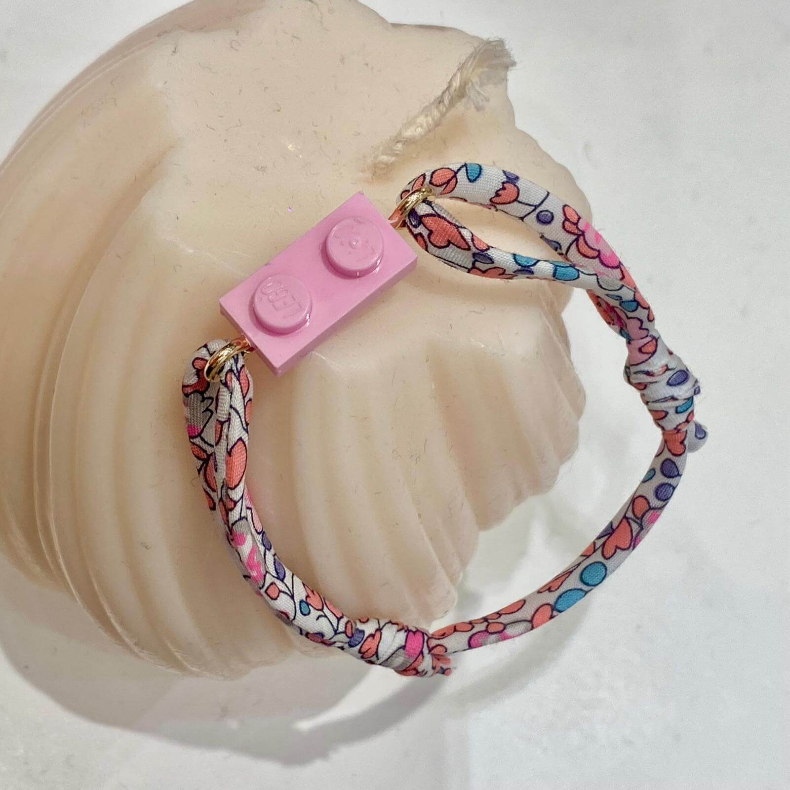 Liberty Eloise cord bracelets with LEGO® brick