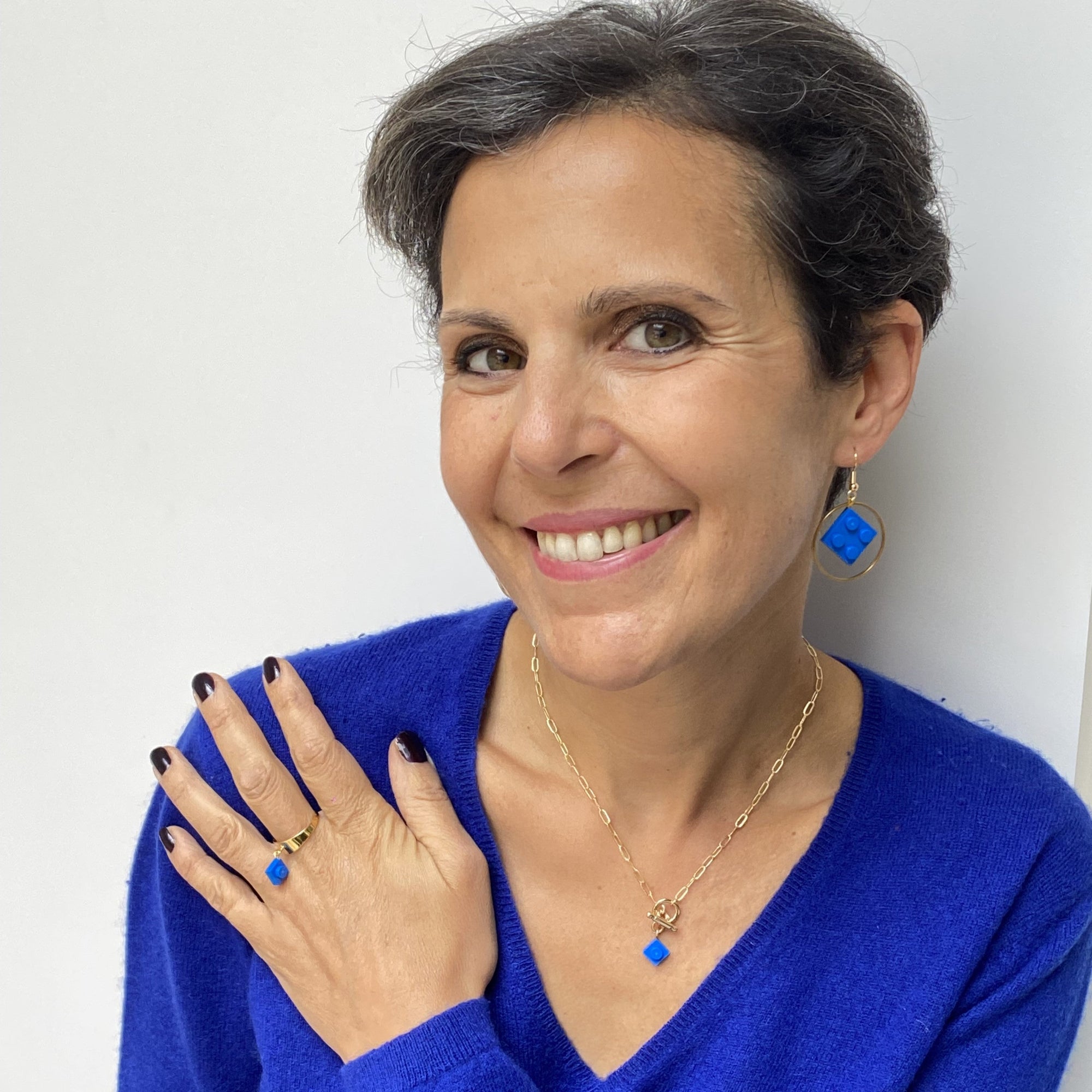 Bague dorée large ajustable - Les Rockeuses