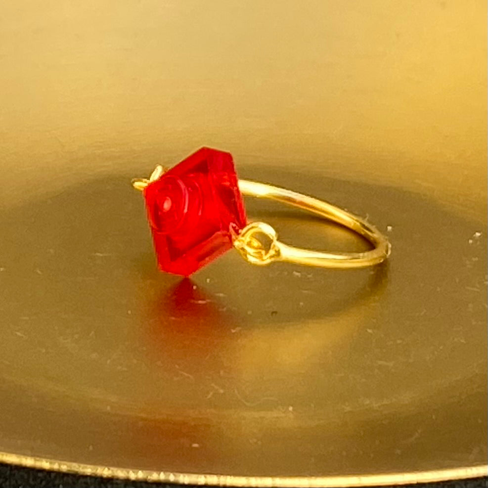 Bague dorée fine - Les Joueuses