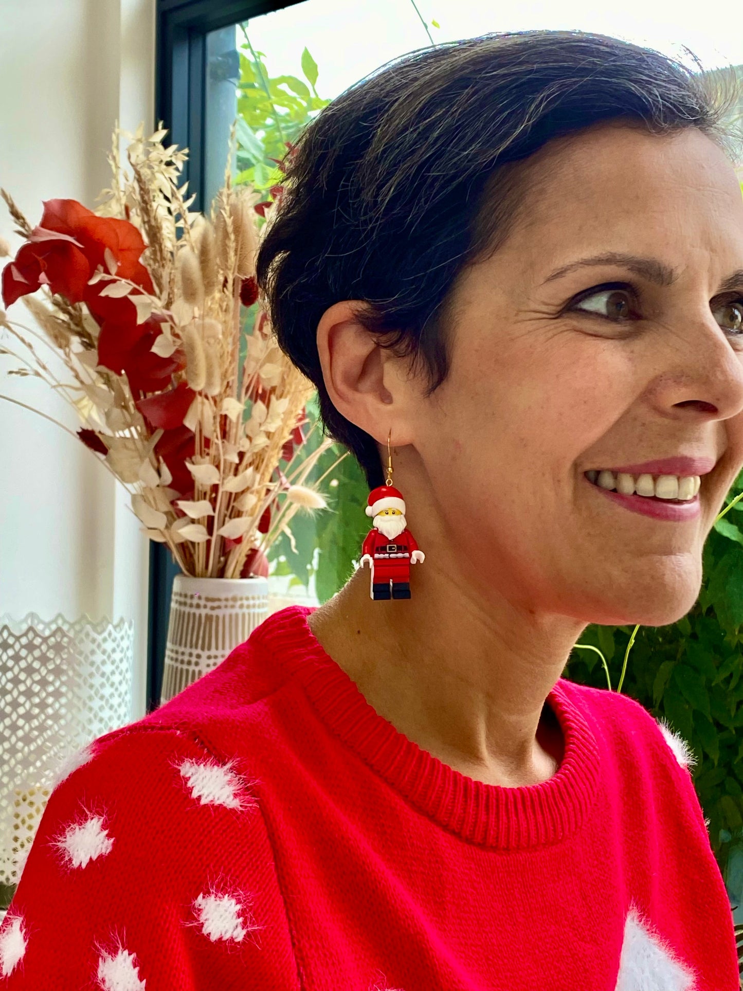 Boucles d'oreilles Père Noël