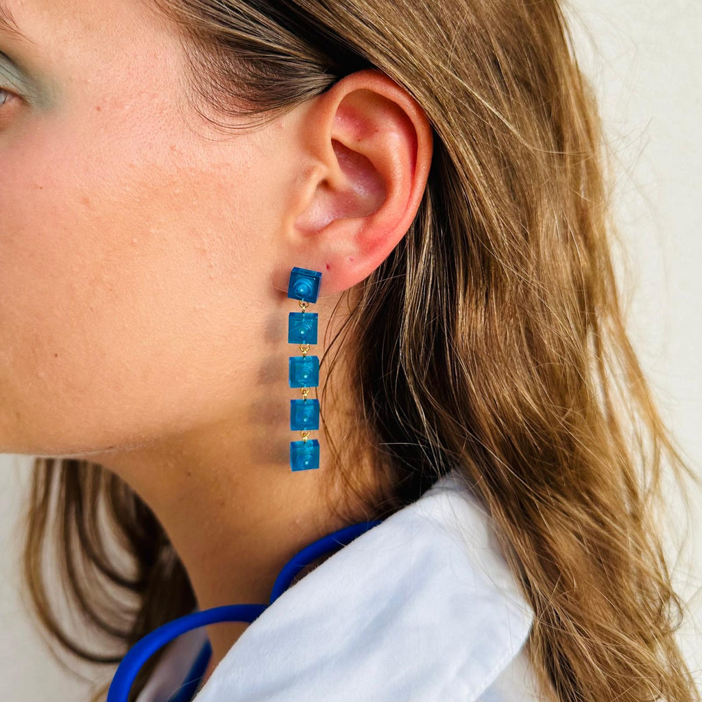 Gold Dangle Earrings - Les Somptueuses