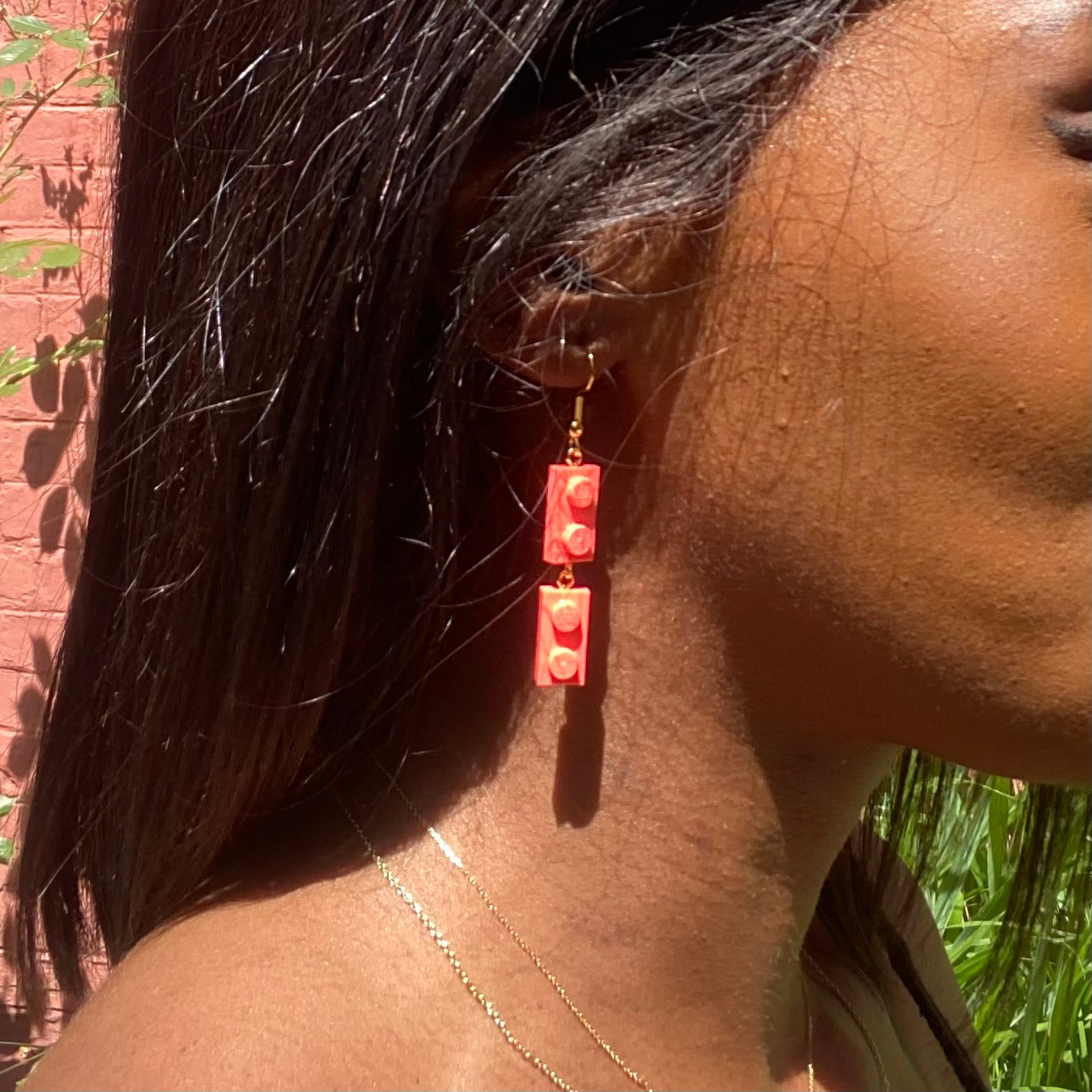 Boucles d'oreilles pendantes dorées - Les Papoteuses