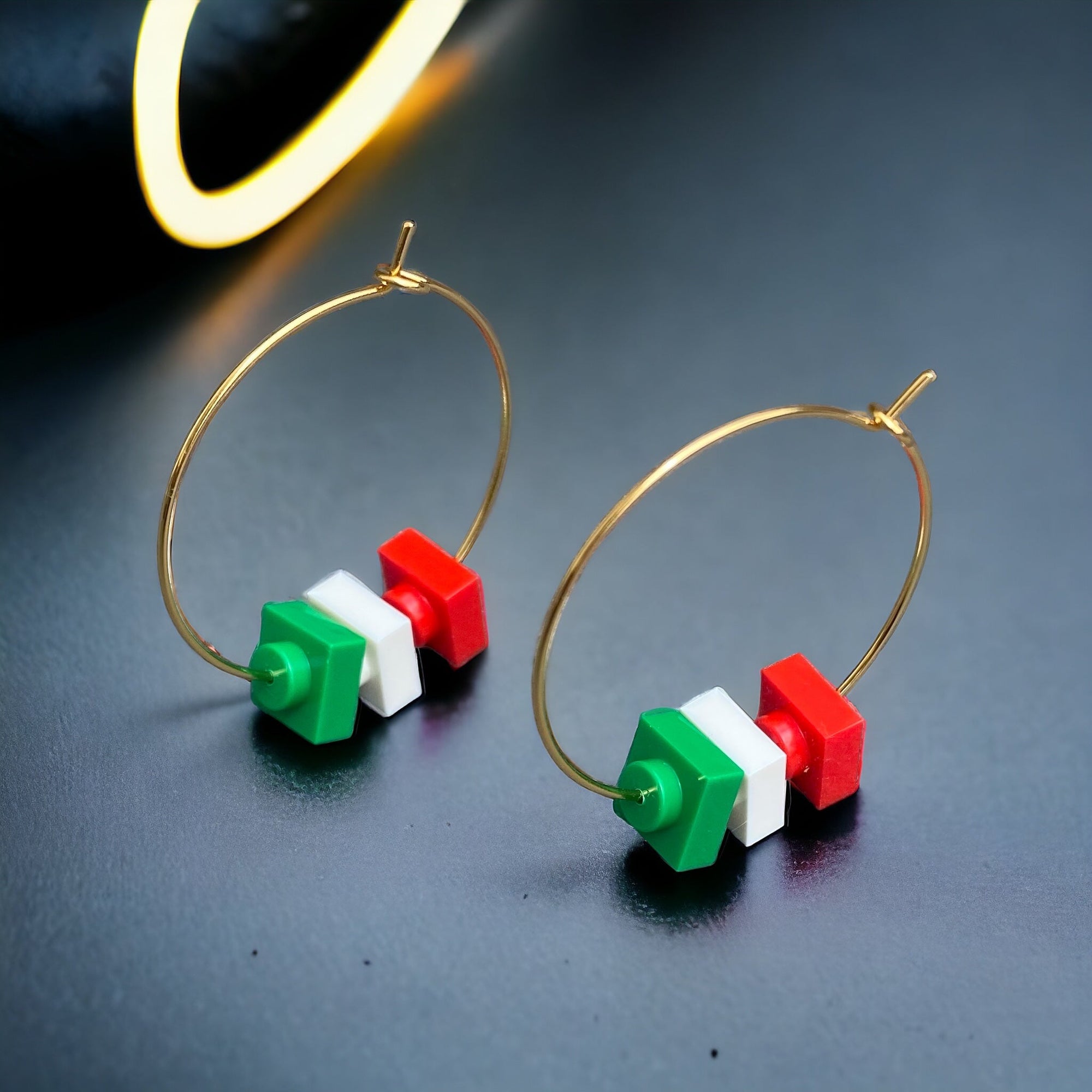 Boucles d'oreilles Supporter Italie - Orecchini tifoso Italia